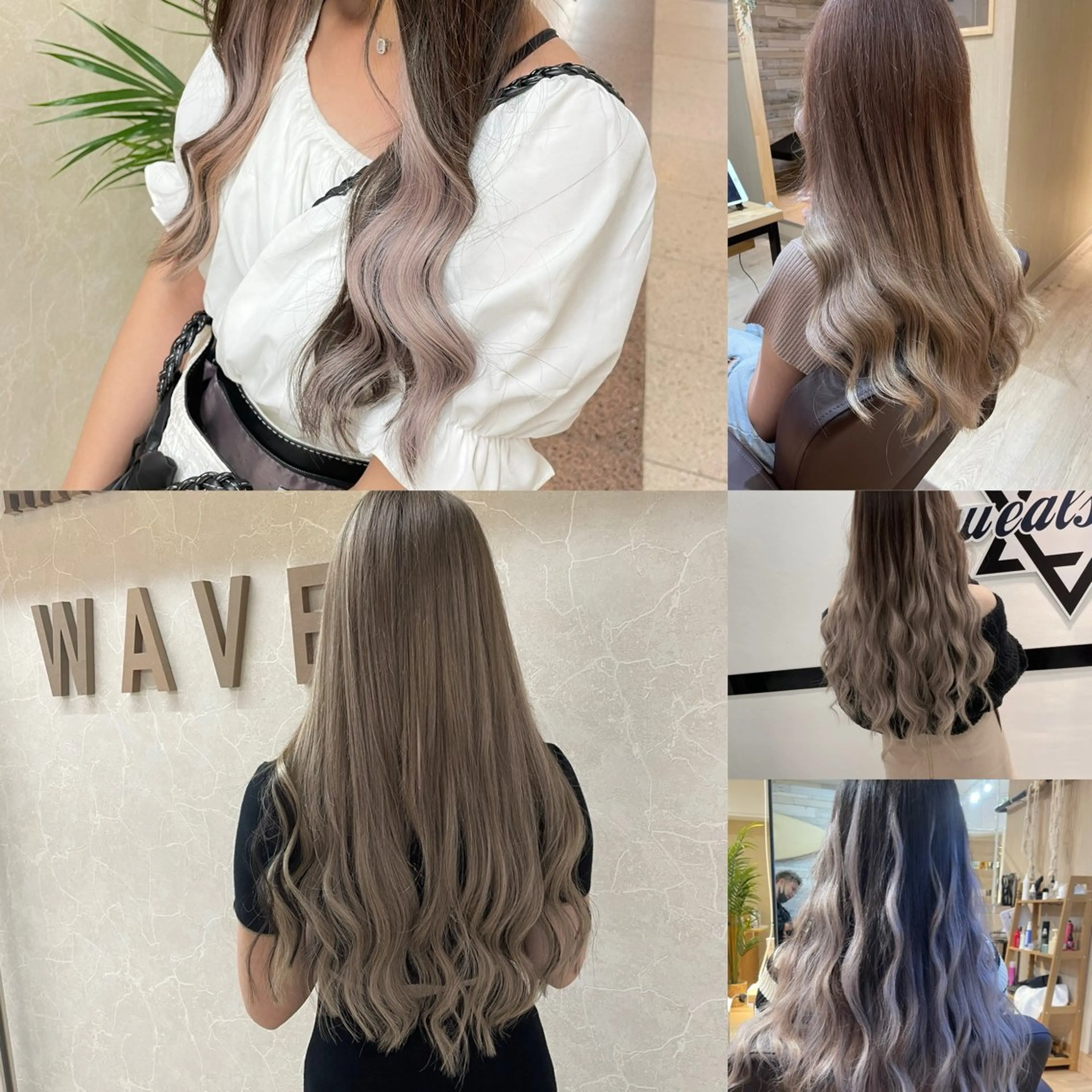 ショート カラー シールエクステ ハイライトカラー インナーカラー エクステ ハイライト 多田 悦淳のヘアスタイル