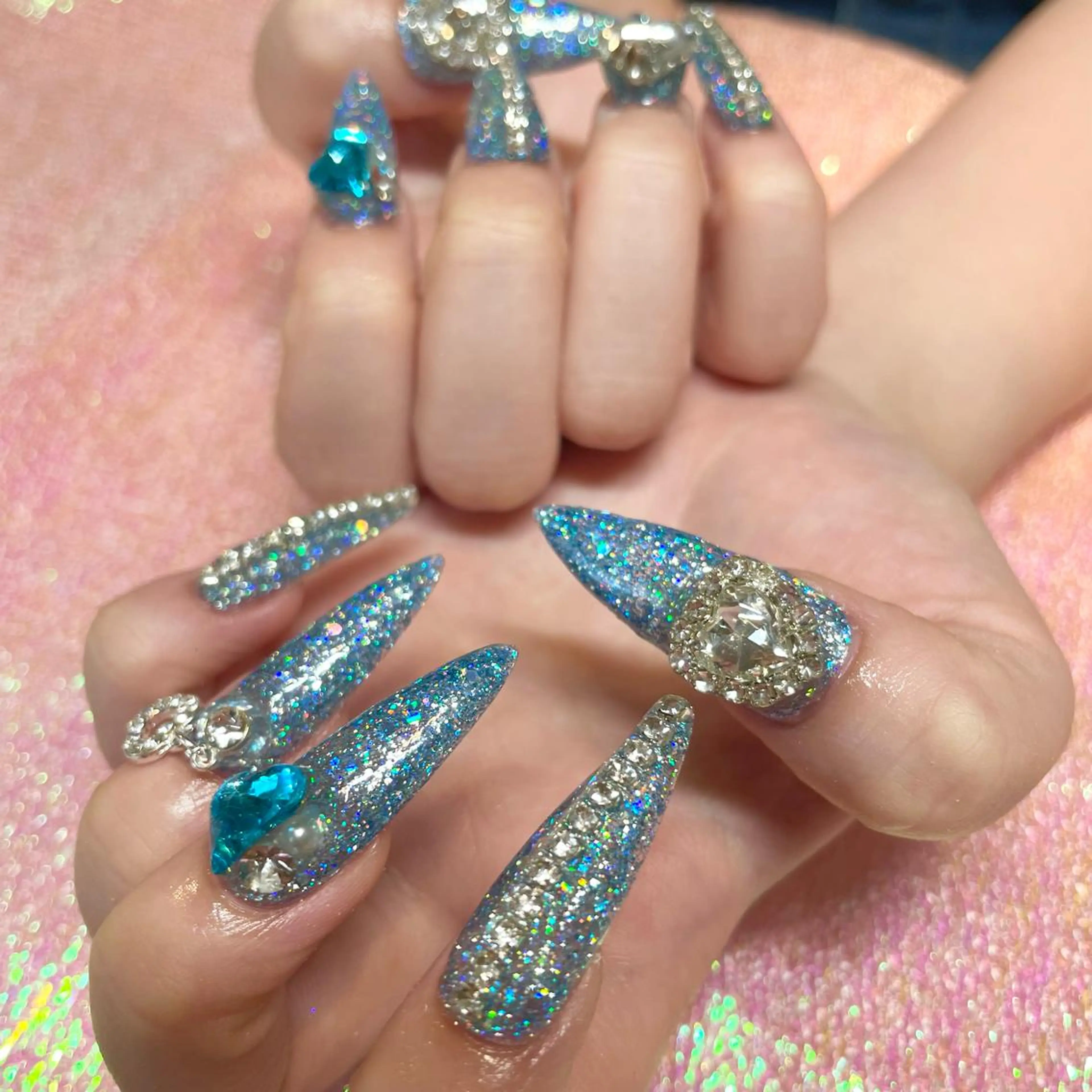 ネイル ネイルチップ ハンドネイル Nail ヌシん家 AKANEのネイルデザイン