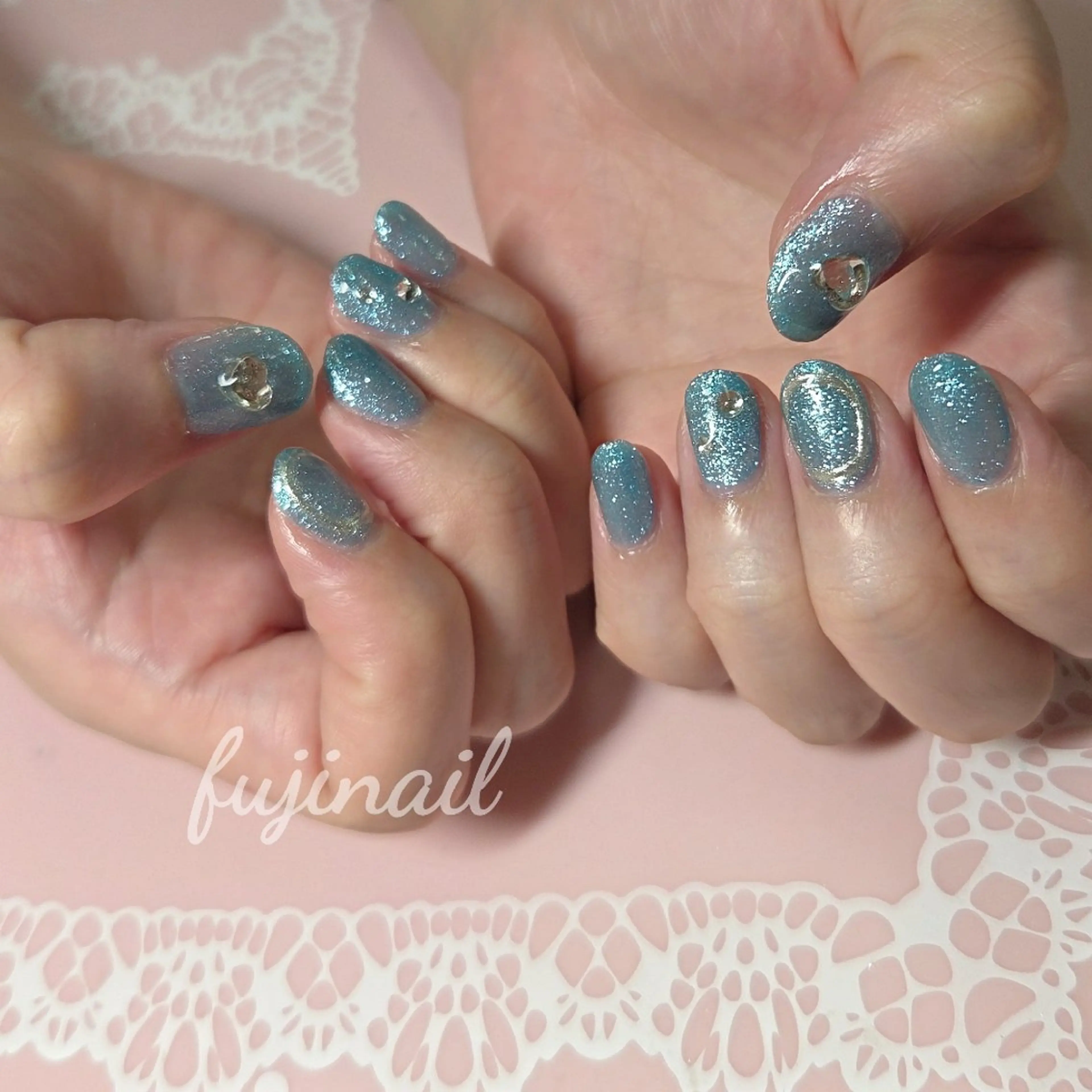 ネイル アートネイル 持ち込み 藤野 智美のネイルデザイン