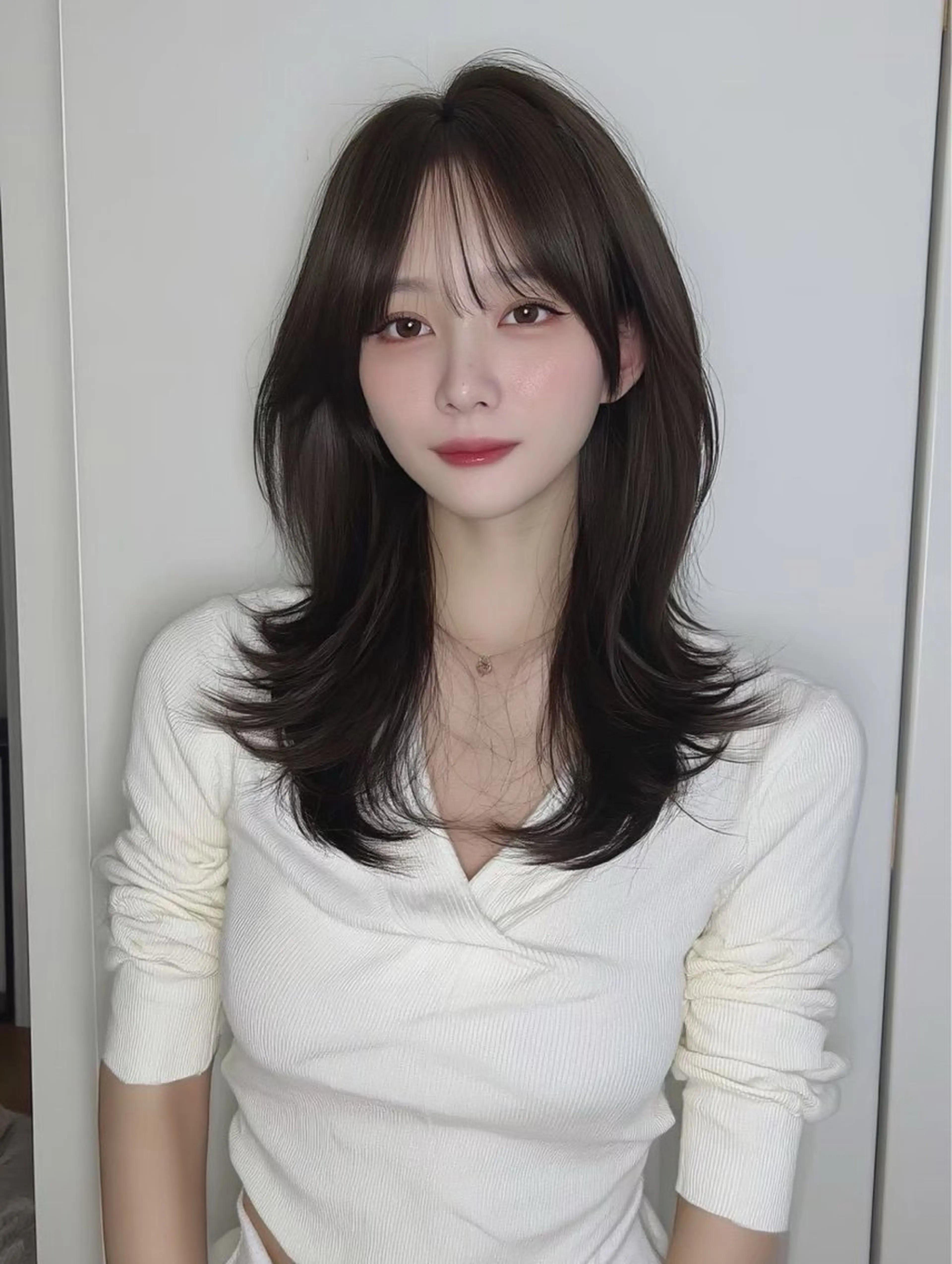 ミディアム 齊藤 陽海のヘアスタイル