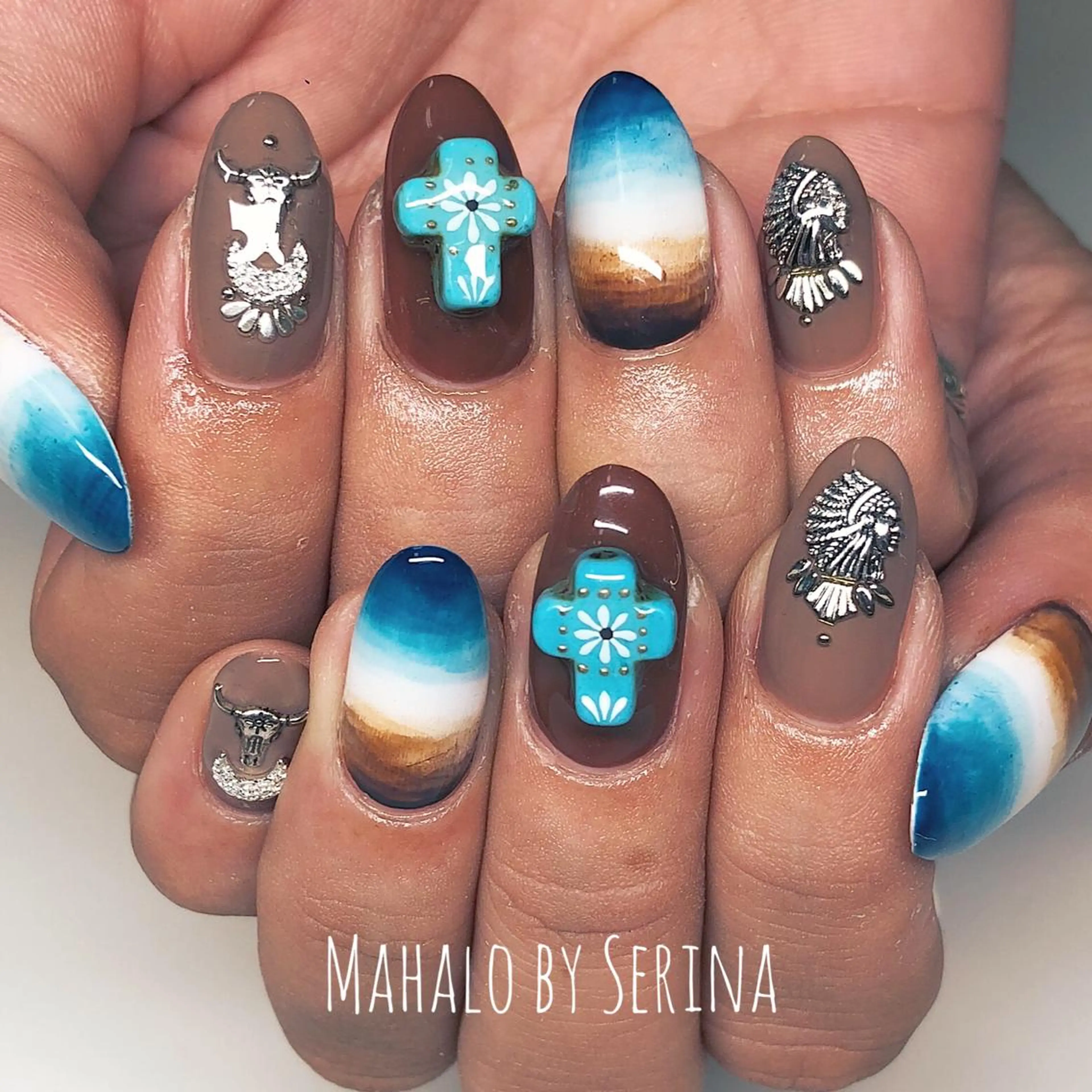 ミディアム カラー ネイル SUNNY BAE. SERINAのネイルデザイン