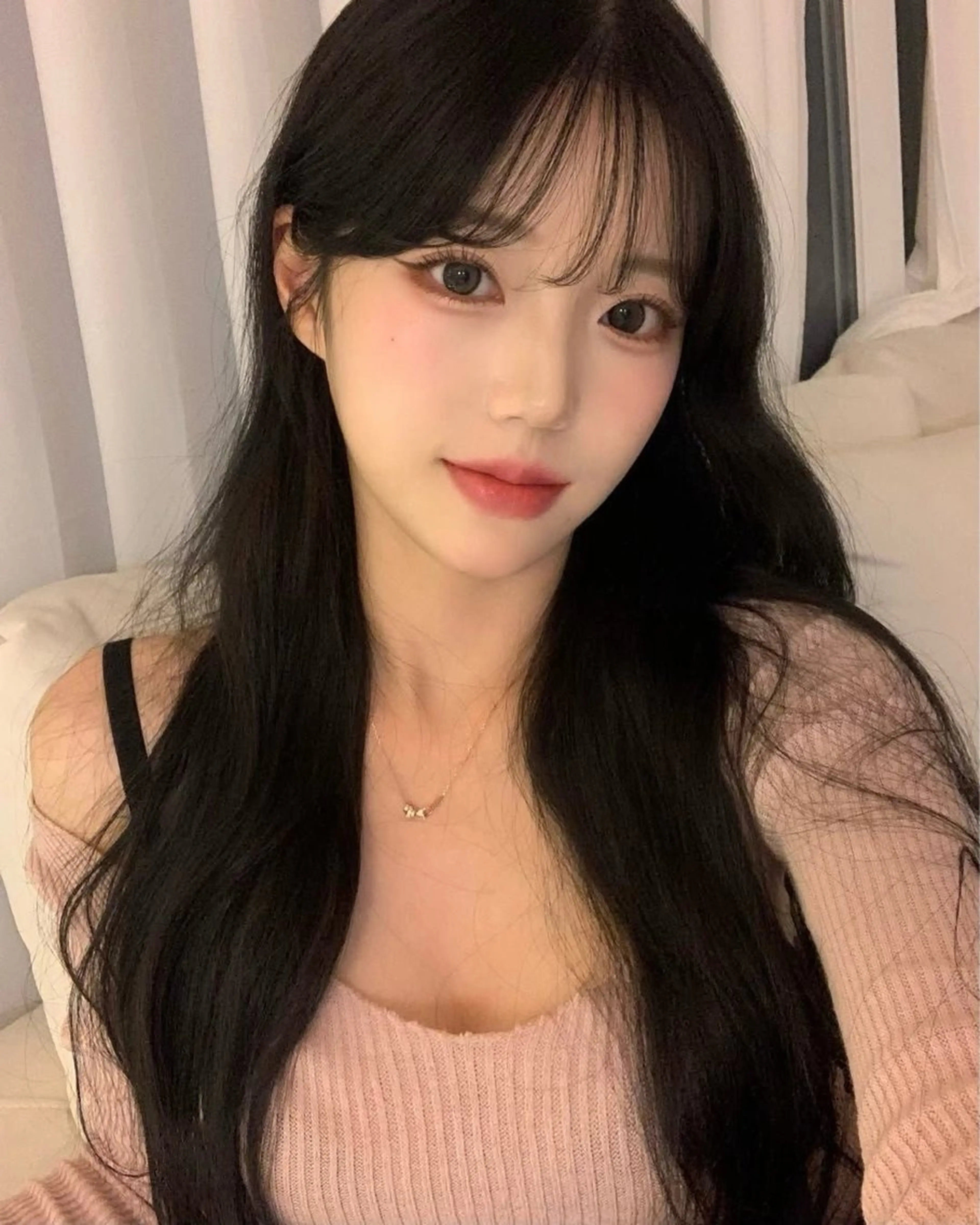 ロング カラー カット ヘアカラー トリートメント 莉乃/縮毛矯正/髪質 改善/艶カラーのヘアスタイル