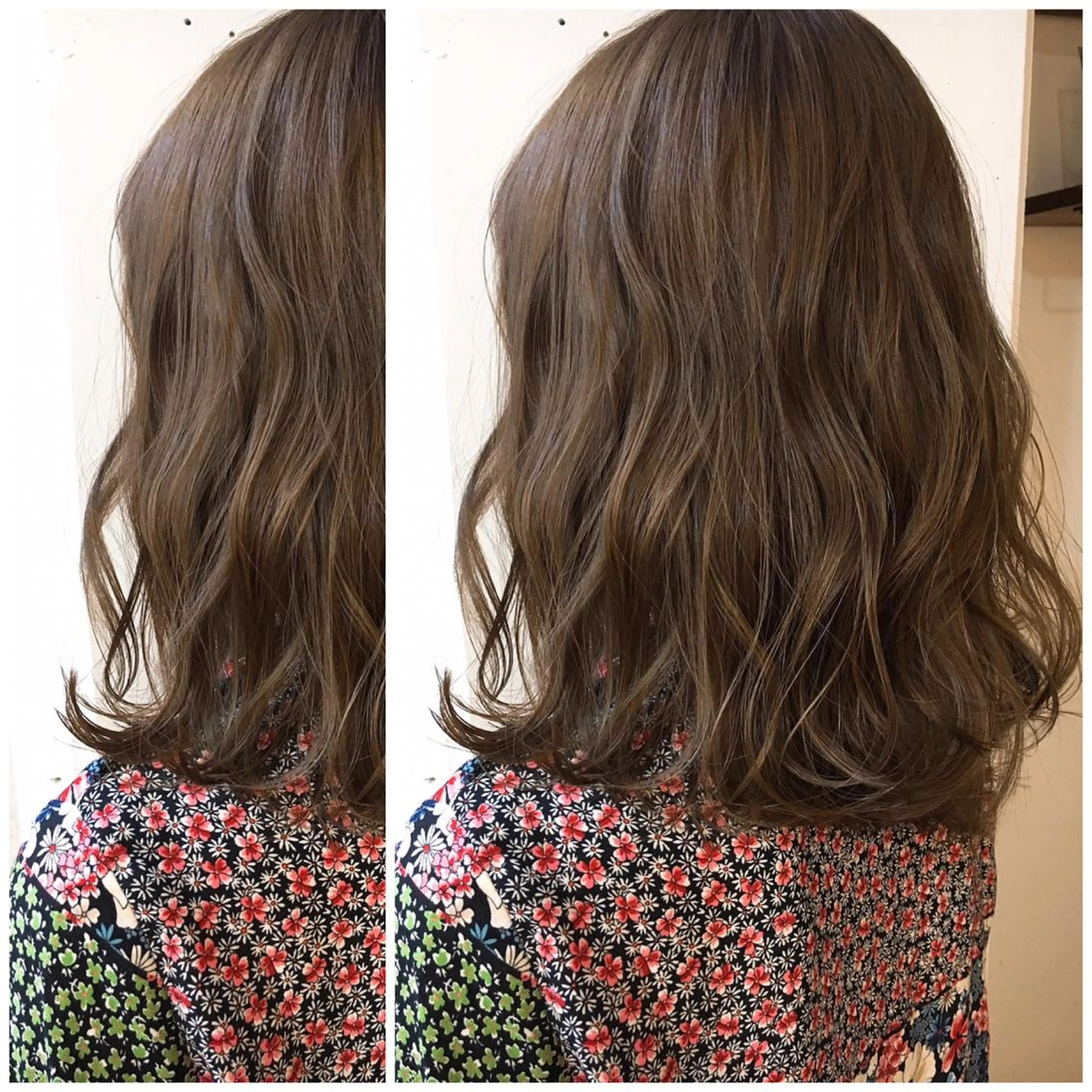 ミディアム カラー パーマ ヘアカラー トリートメント 牛山 静香のマツエク・マツパデザイン