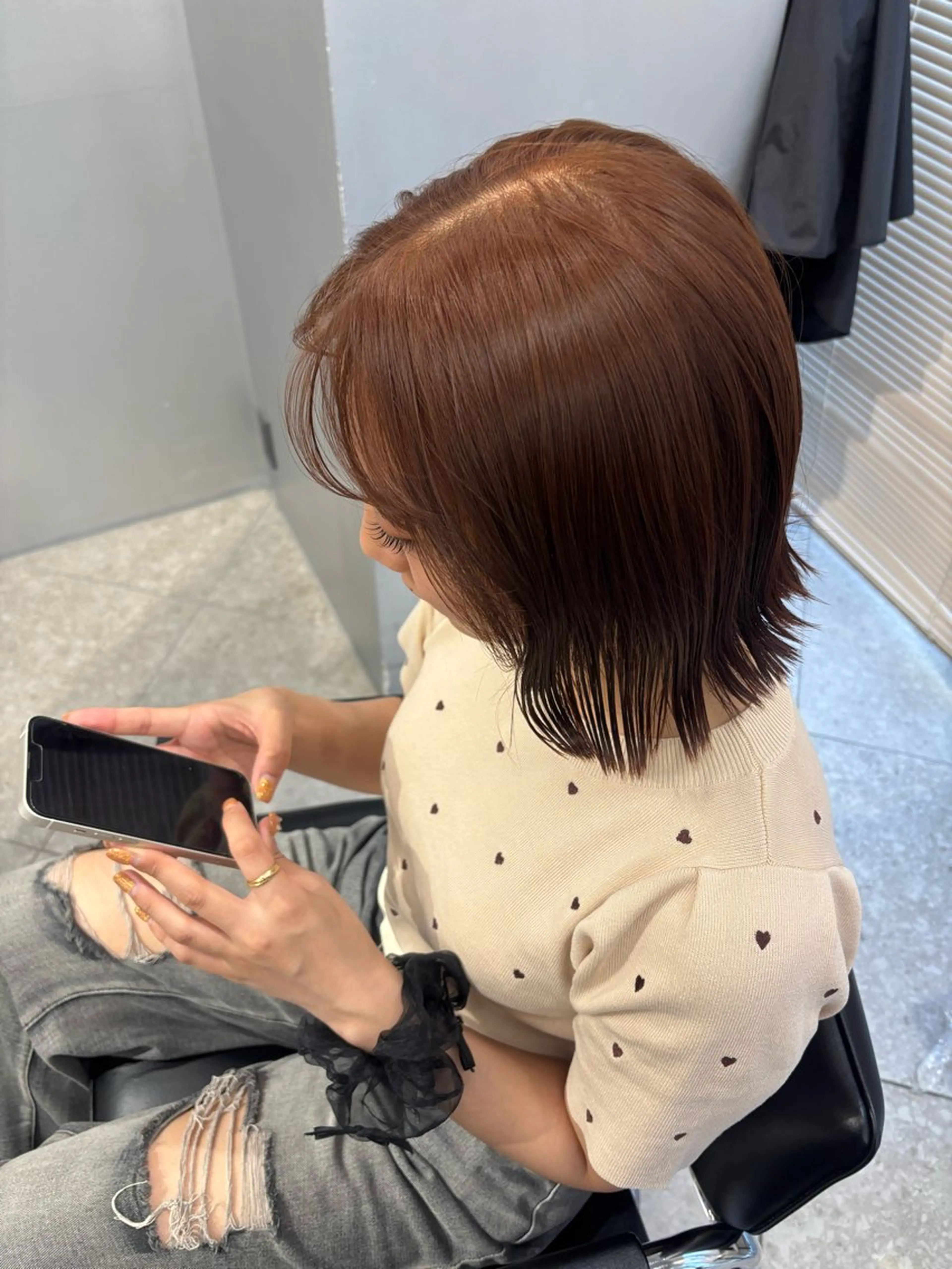 ミディアム ヘアカラー 梅田/ハイトーン /yuriのヘアスタイル