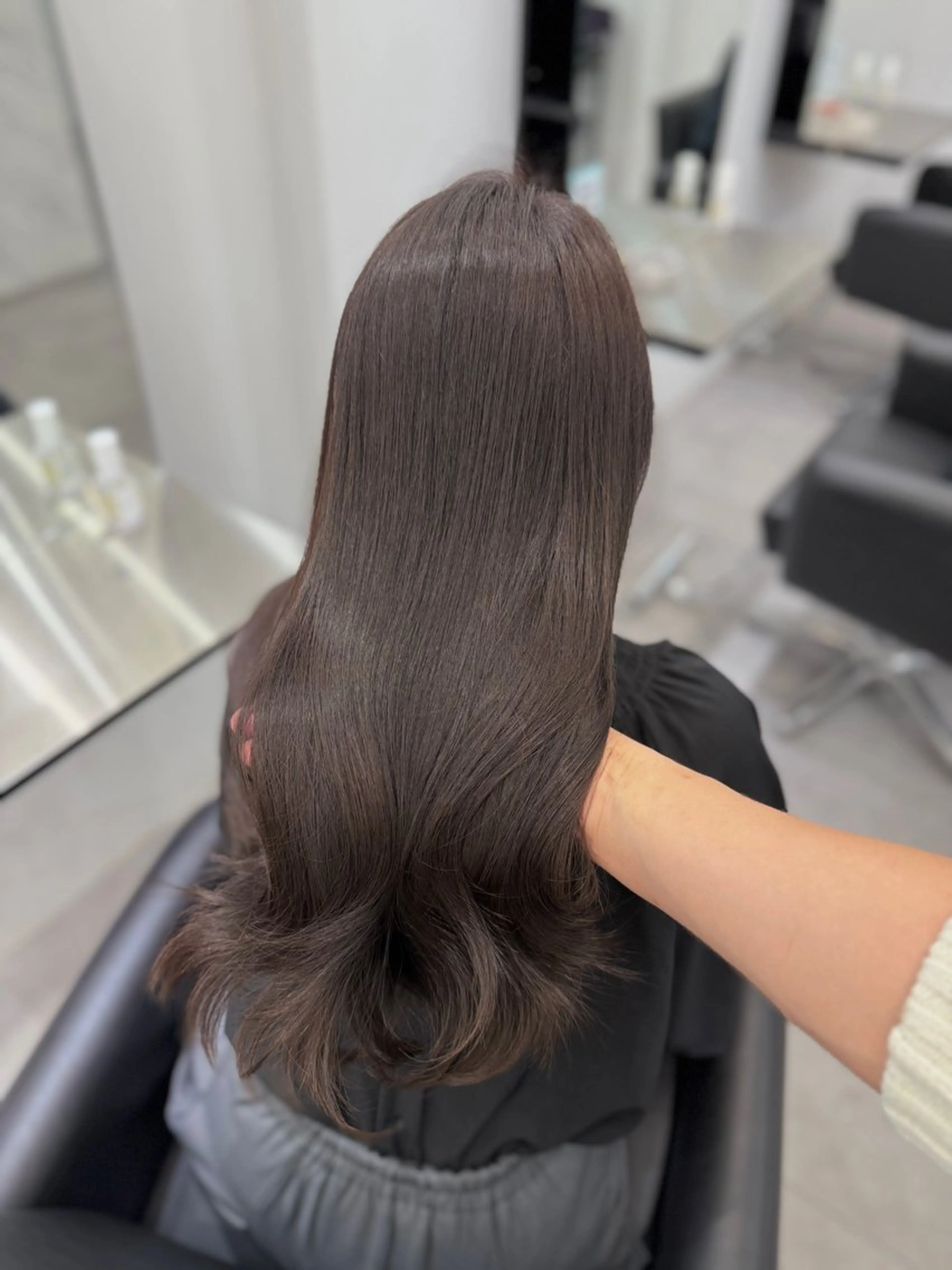 ロング 縮毛矯正 カット ヘアカラー 縮毛矯正 トリートメント 髪質改善× ブリーチなしyutoのヘアスタイル