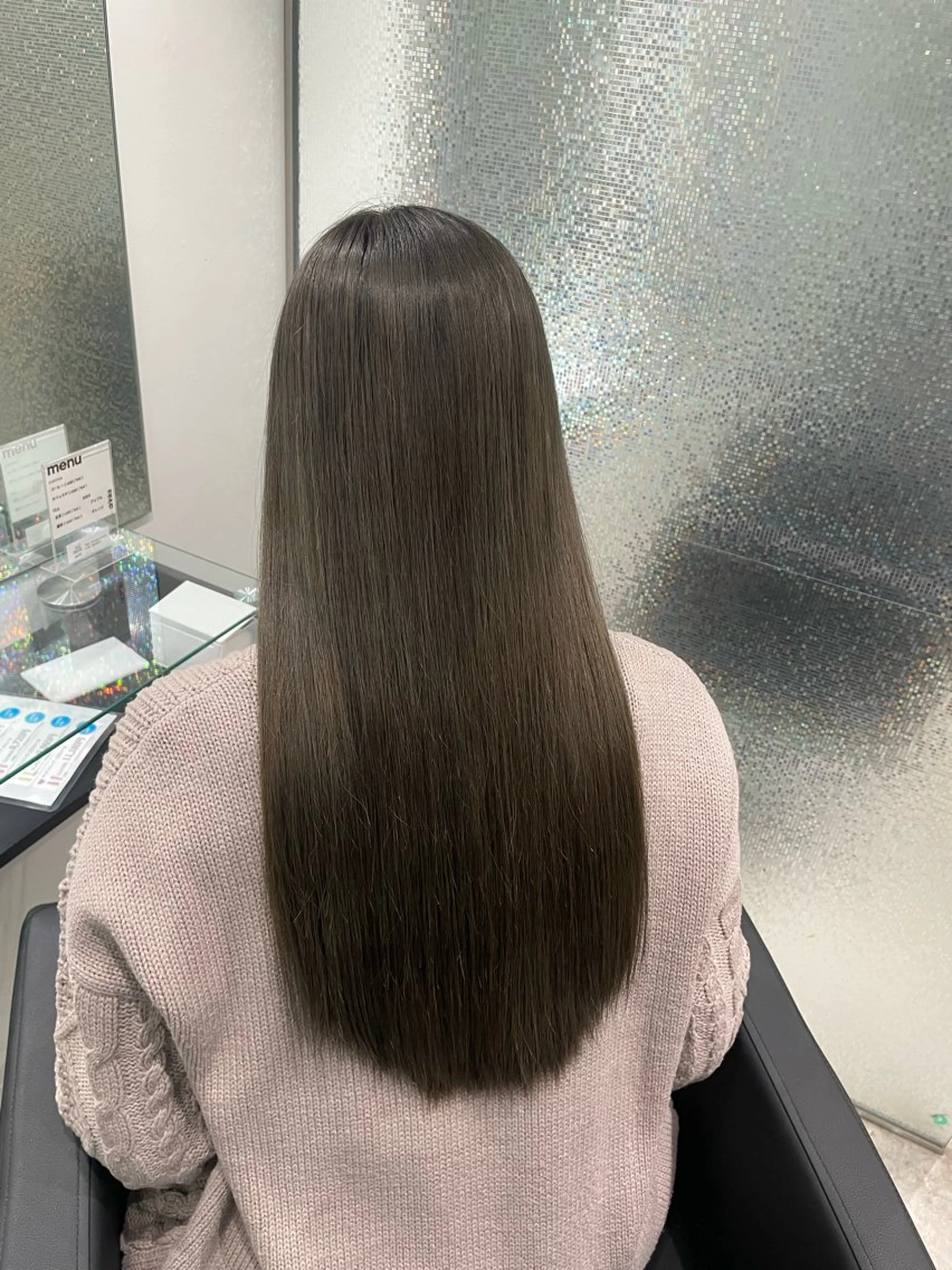 ロング カラー ブリーチ グレージュ ヘアカラー 艶髪ブリーチカラー /府中/Mizukiのヘアスタイル