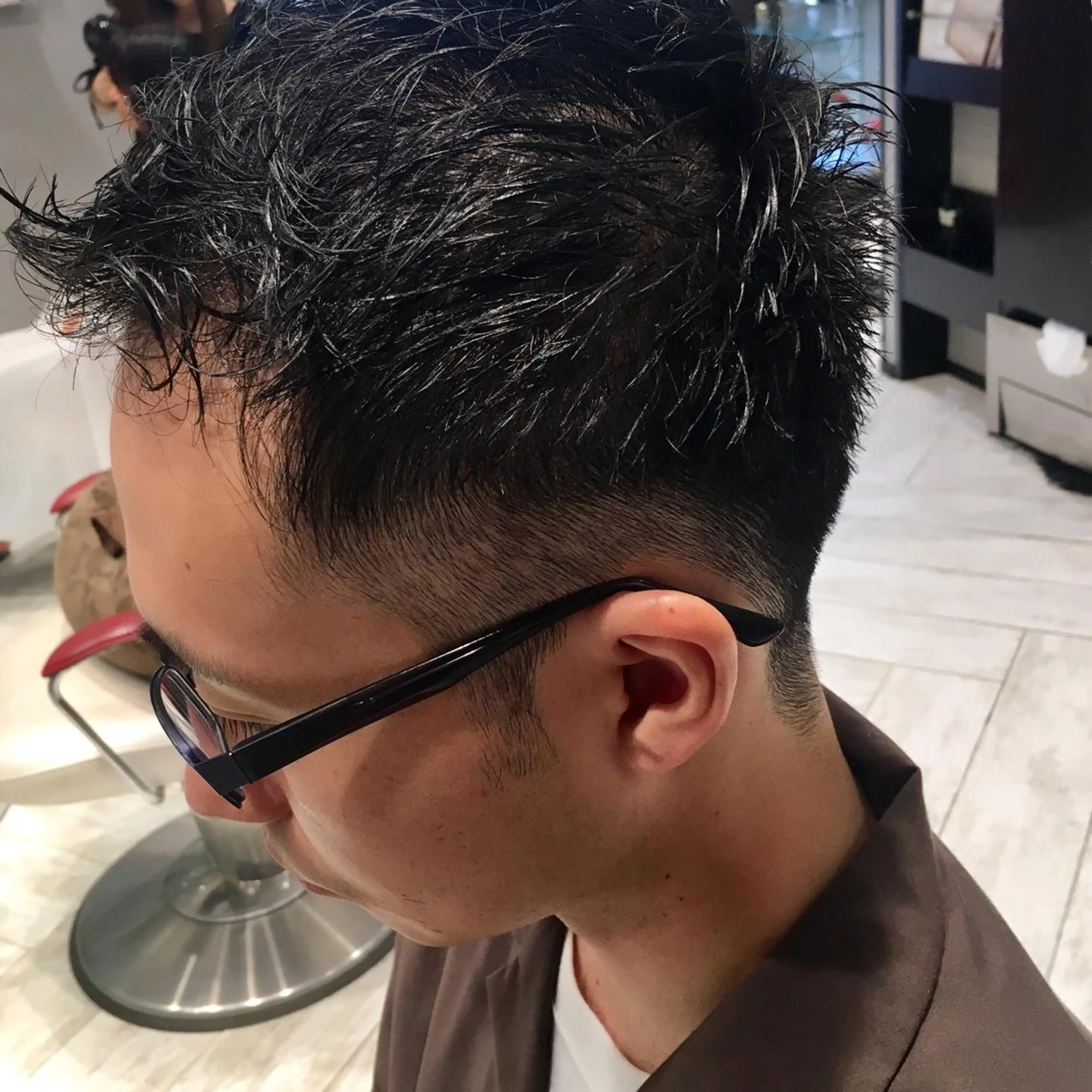 メンズ ヘアカラー トリートメント ERIKO Tのヘアスタイル