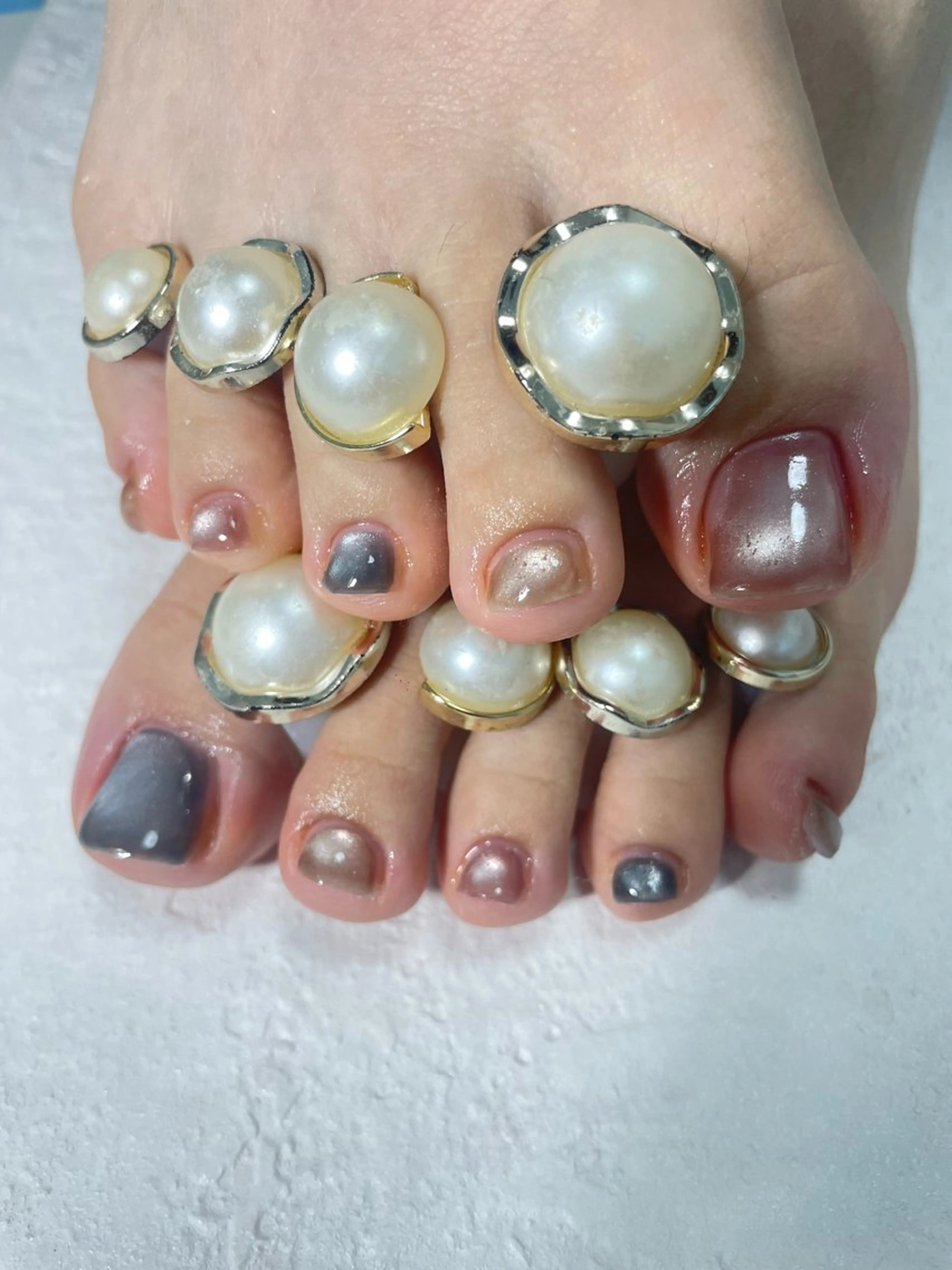 ネイル フットネイル マグネットネイル はるひな ねいるのネイルデザイン