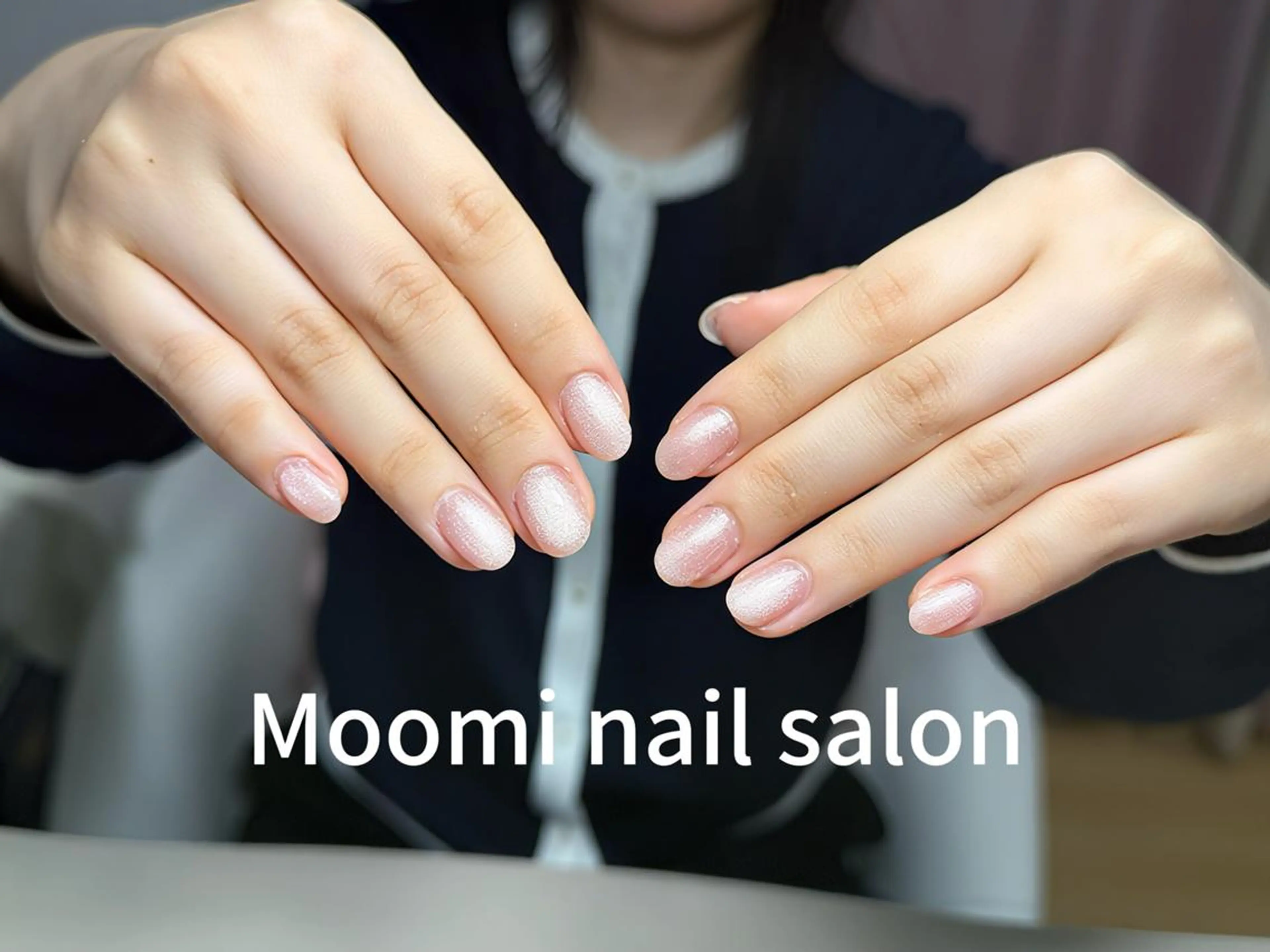 ショート ハンドネイル 長さだし専門 Moominのネイルデザイン