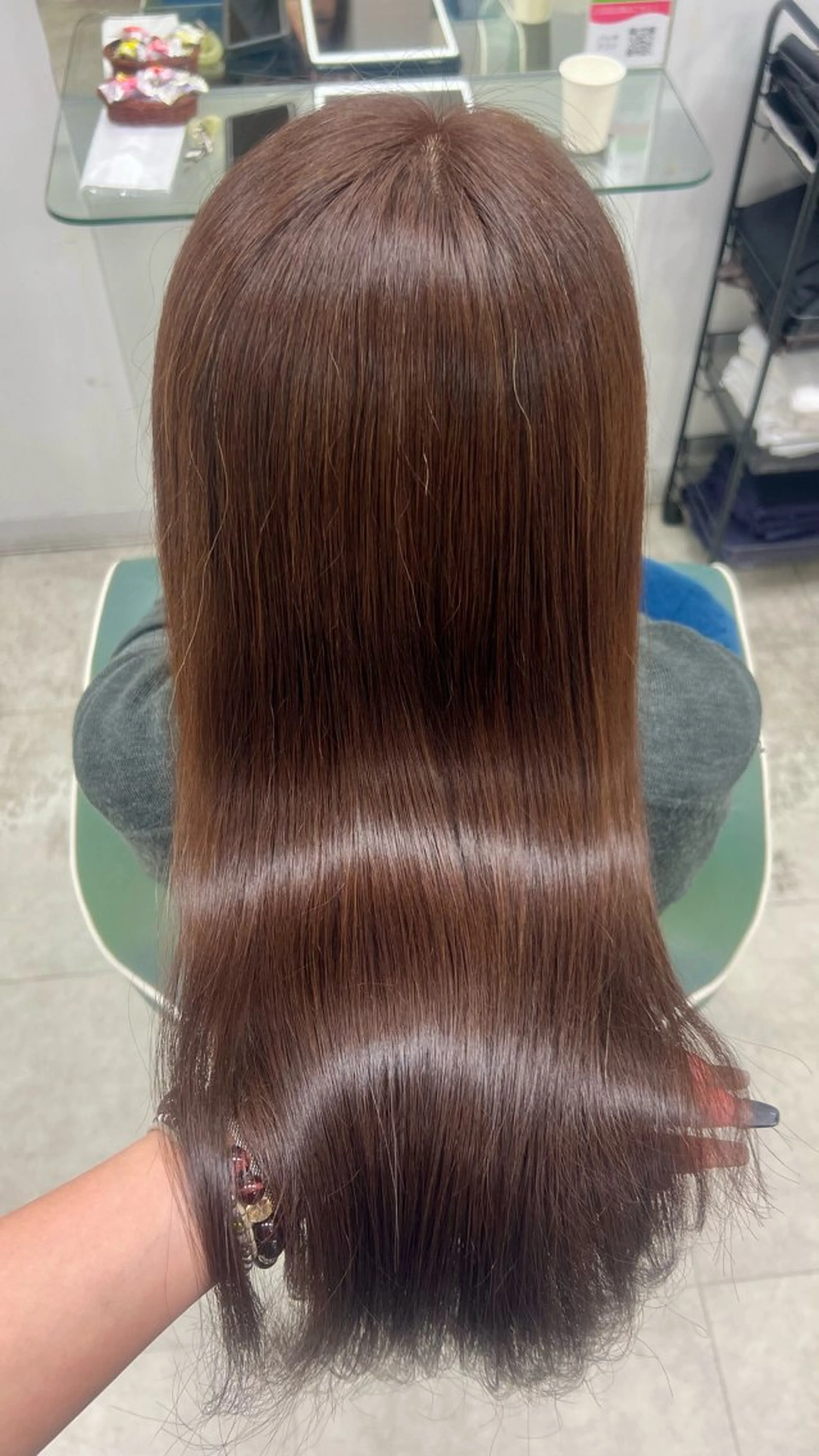 ロング カット 縮毛矯正 トリートメント ❤︎peqss❤︎ Amiのヘアスタイル