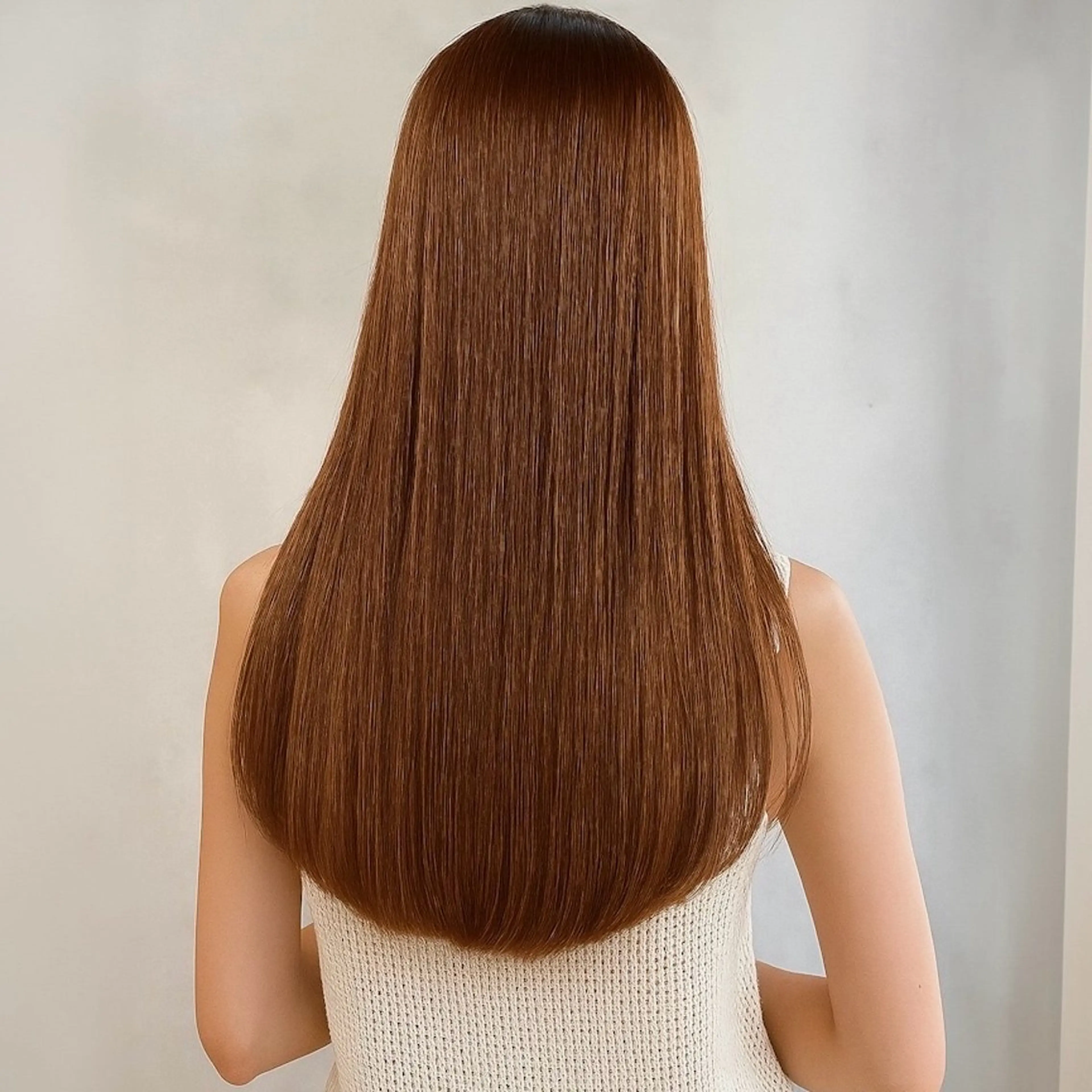 ロング パーマ ボブ 髪質改善 レイヤーカット ロング 縮毛矯正 カット 縮毛矯正 トリートメント 【nui 茨木】 清水優のヘアスタイル