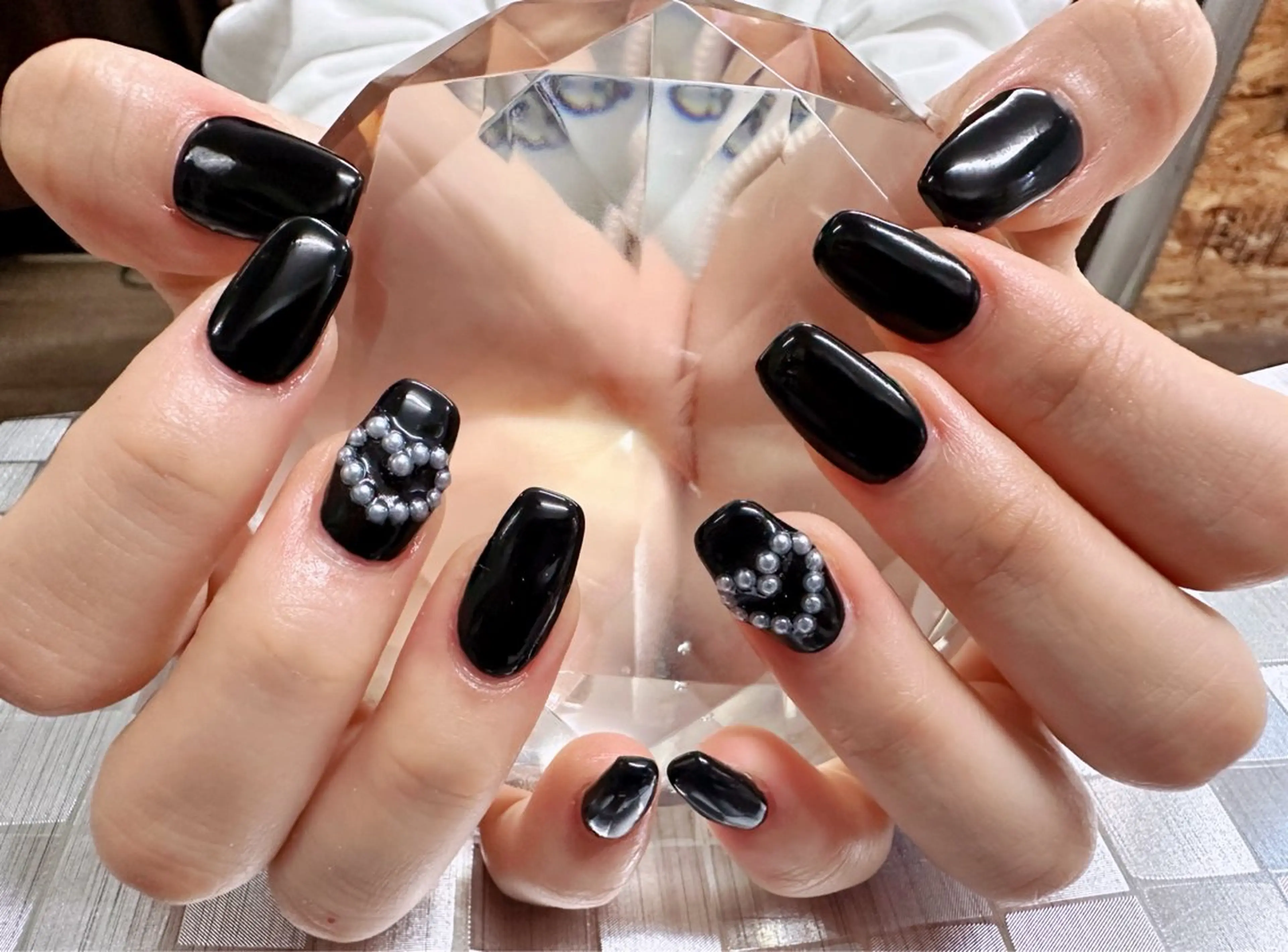 ネイル ストーンネイル ハンドネイル Regulus 光田のネイルデザイン