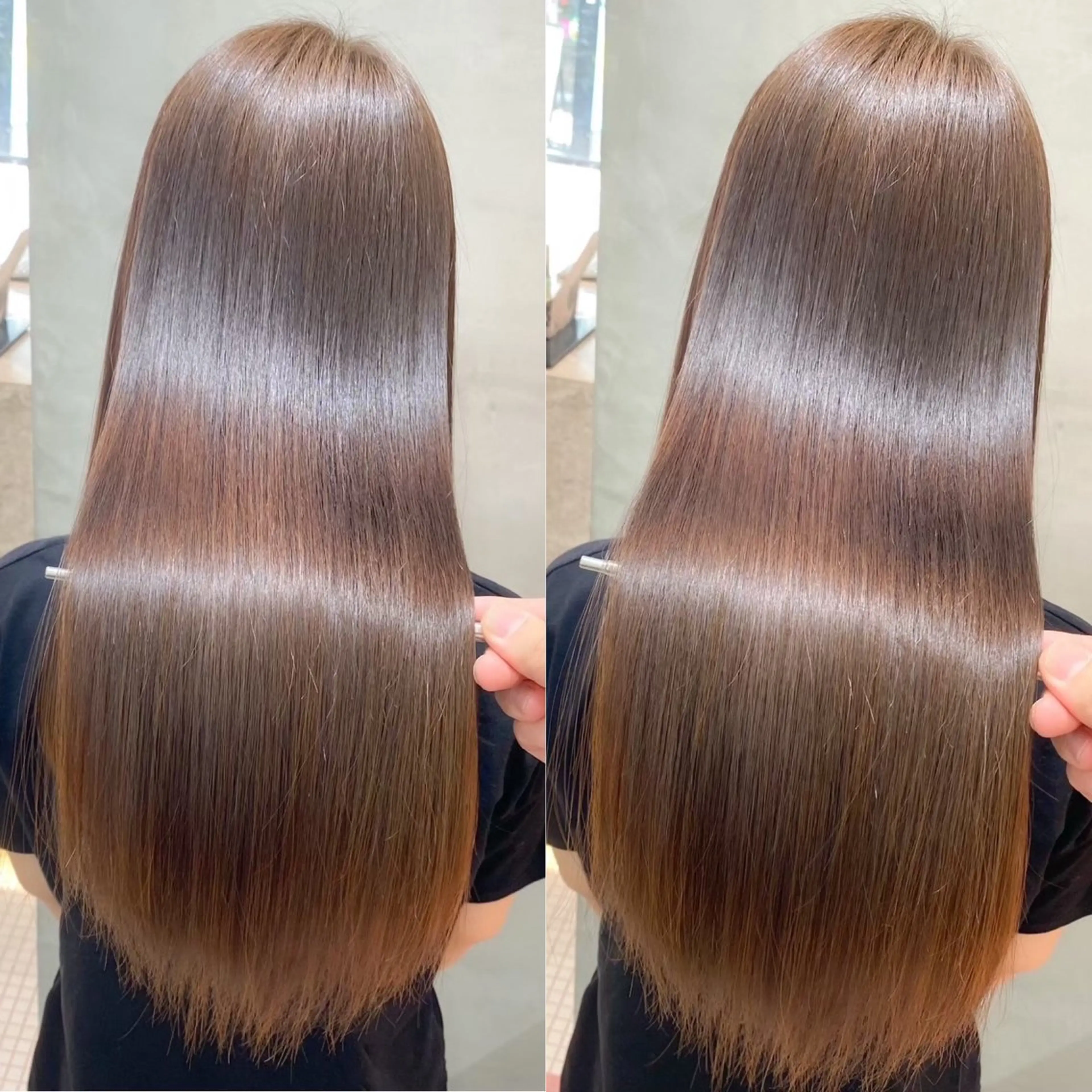 ❣️お得メニュー❣️ 【髪質改善　ストレート縮毛矯正】×【透明感フルカラー】×【高保湿1step トリートメント】の写真