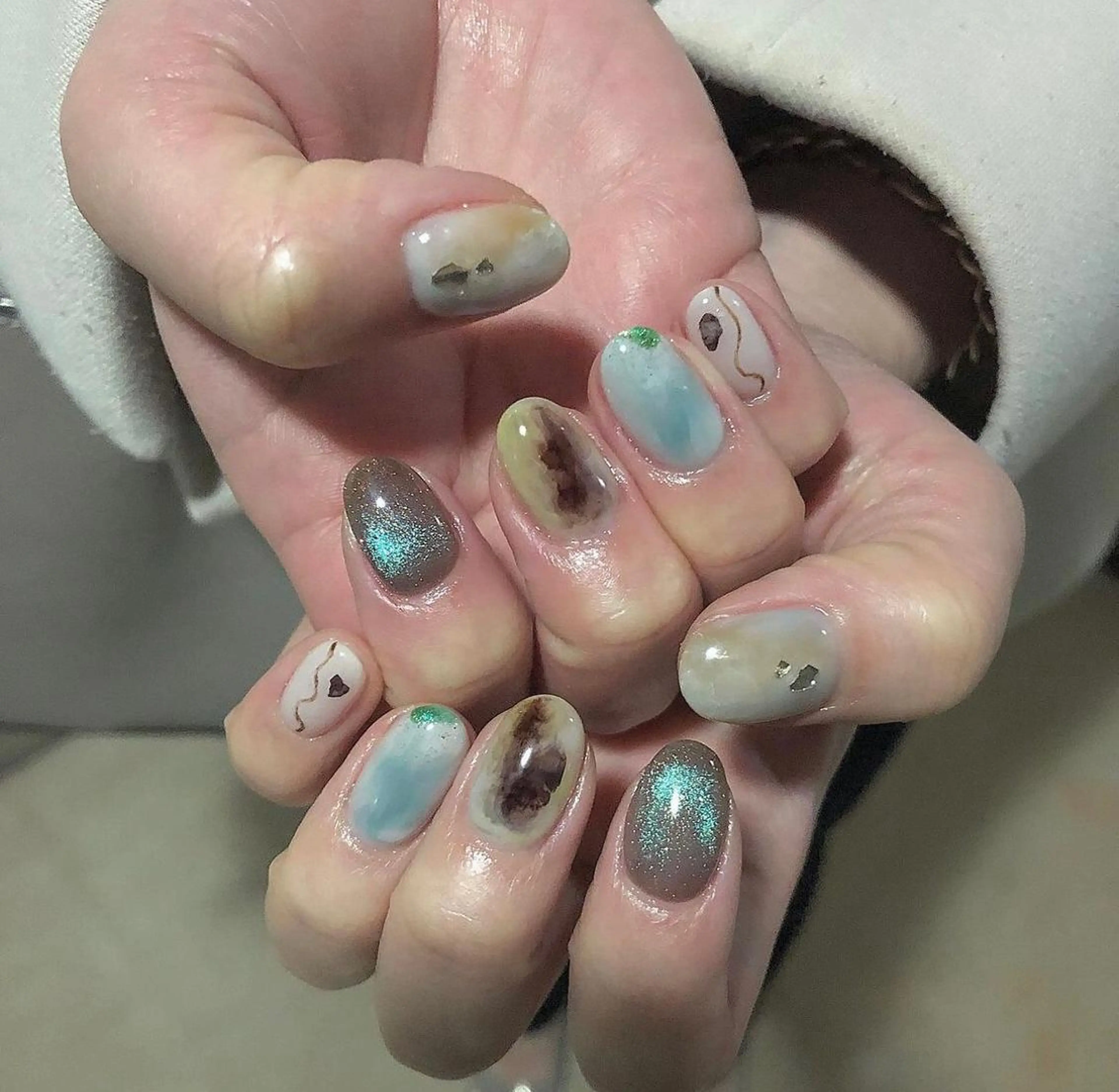 ネイル パラあり！フィルイン 美フォルムのネイルデザイン