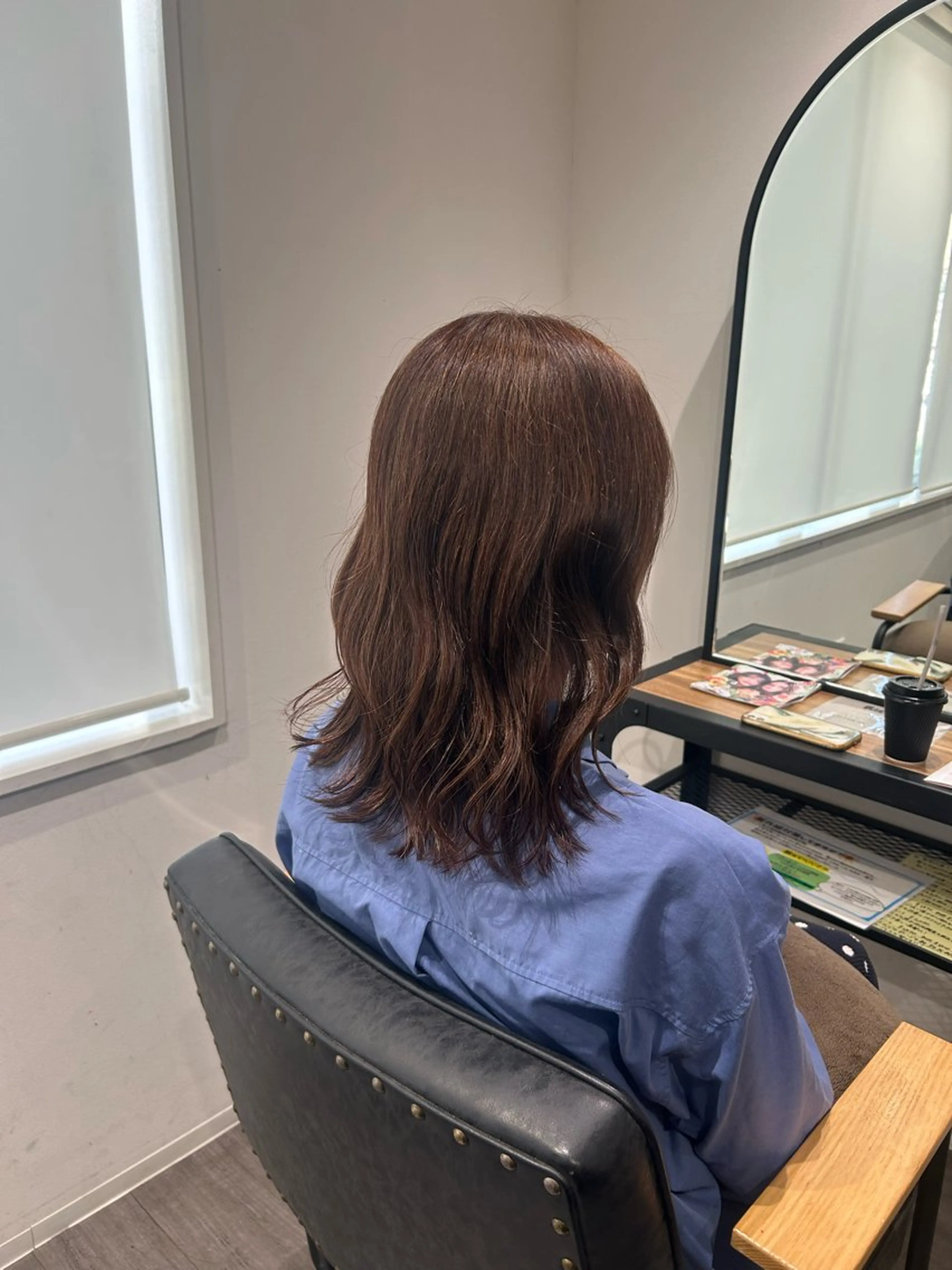 ミディアム カラー ヘアアレンジ ベージュカラー 髪質改善 ヘアカラー トリートメント cocotte 💟草間紫音💟のヘアスタイル