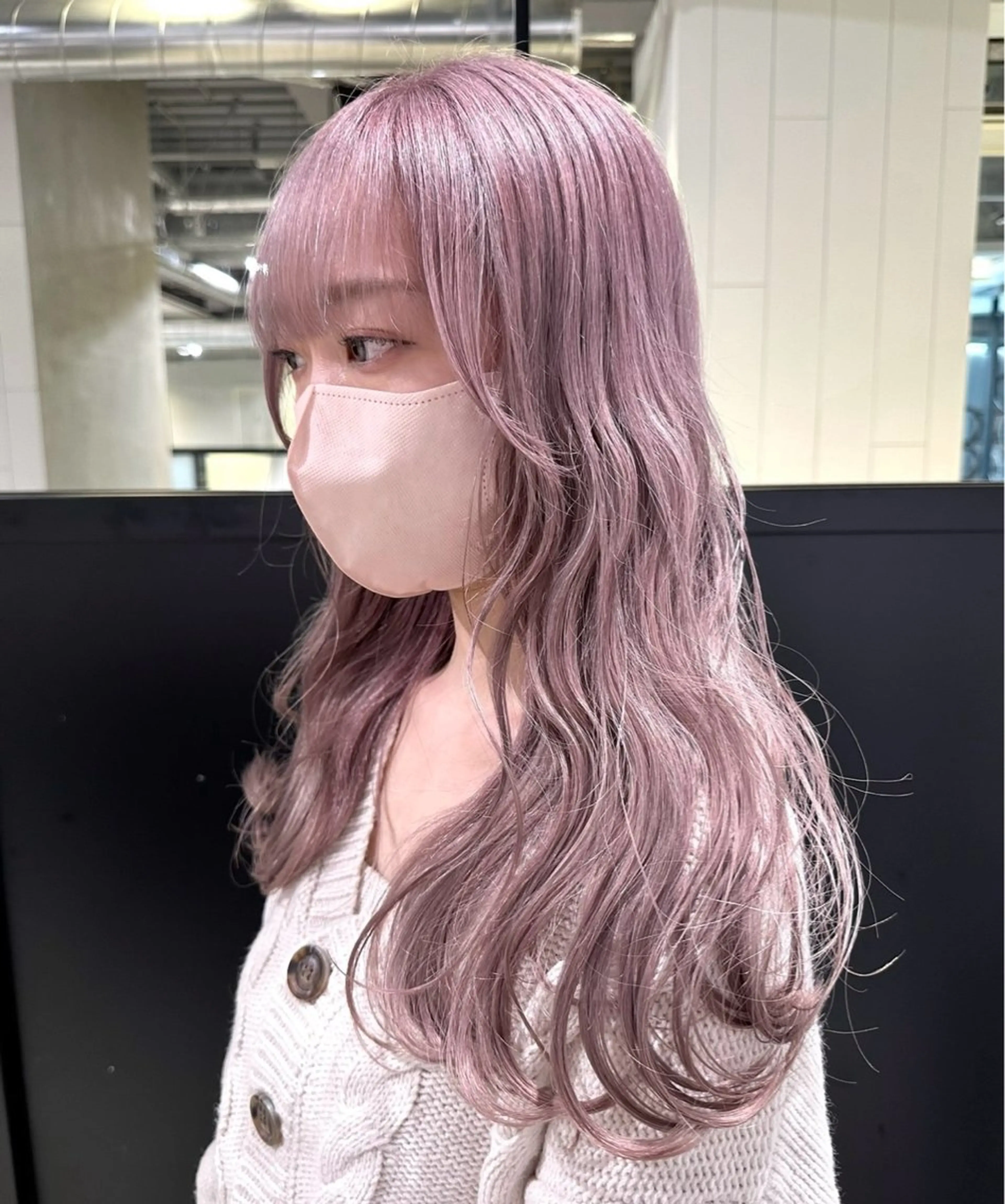 ロング カラー ヘアアレンジ 🧸ブリーチ特化/前 髪/しょうじりか🎀のヘアスタイル
