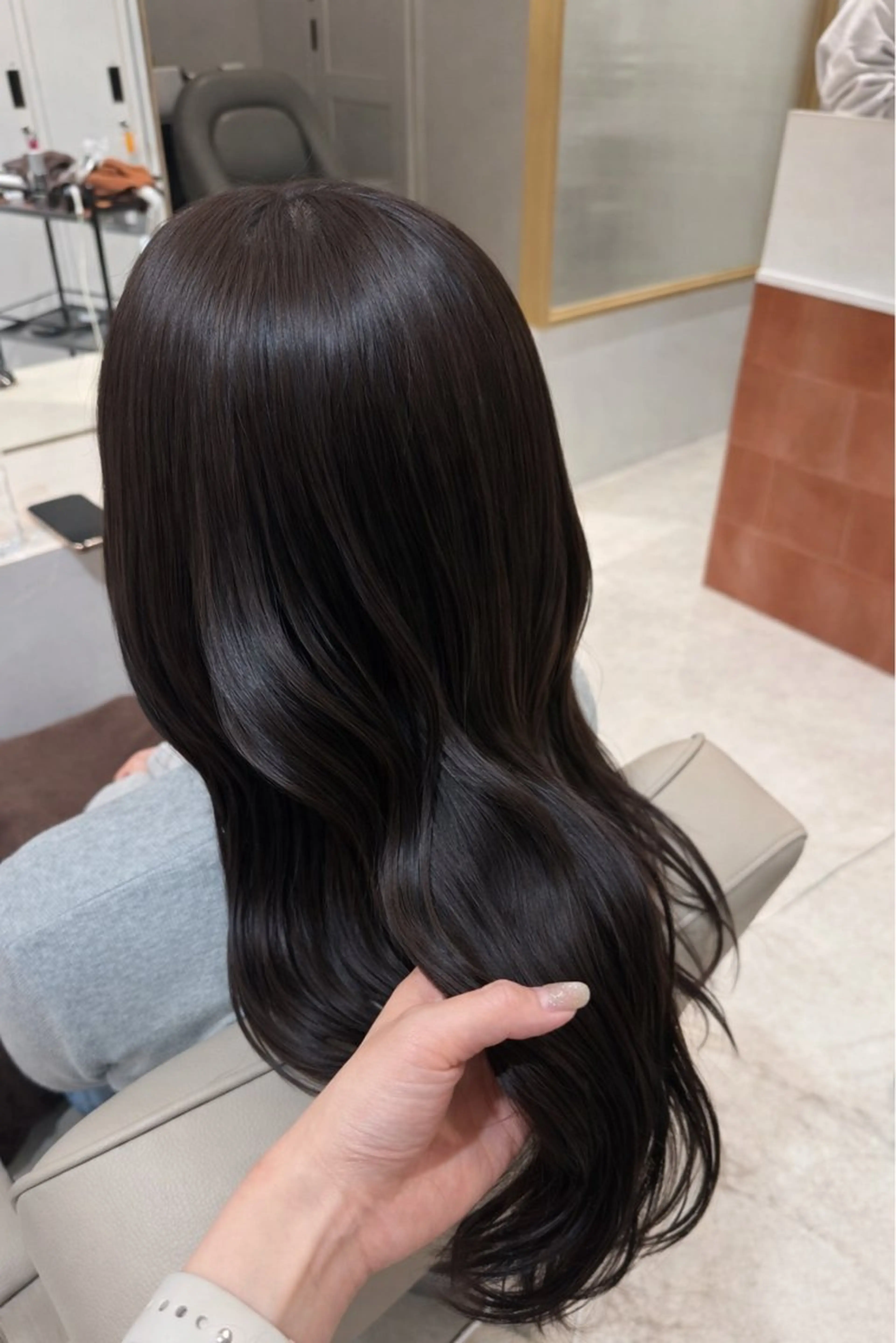 ロング カット ヘアカラー 🤍恵比寿/透明感/ 小顔カット🤍アズサのヘアスタイル