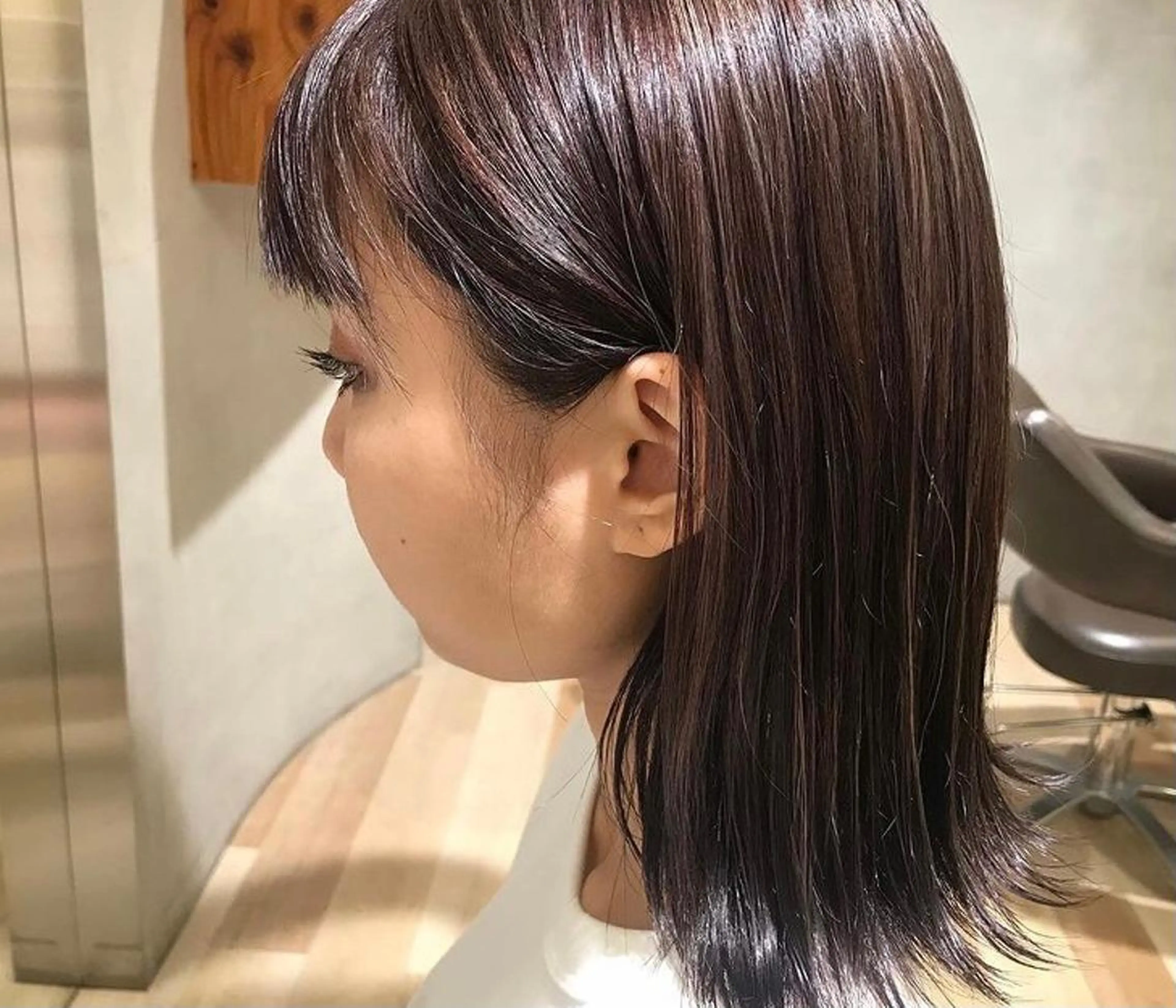 ミディアム カラー 髪質改善カラー/ボブ 🌻Mutsumiのヘアスタイル