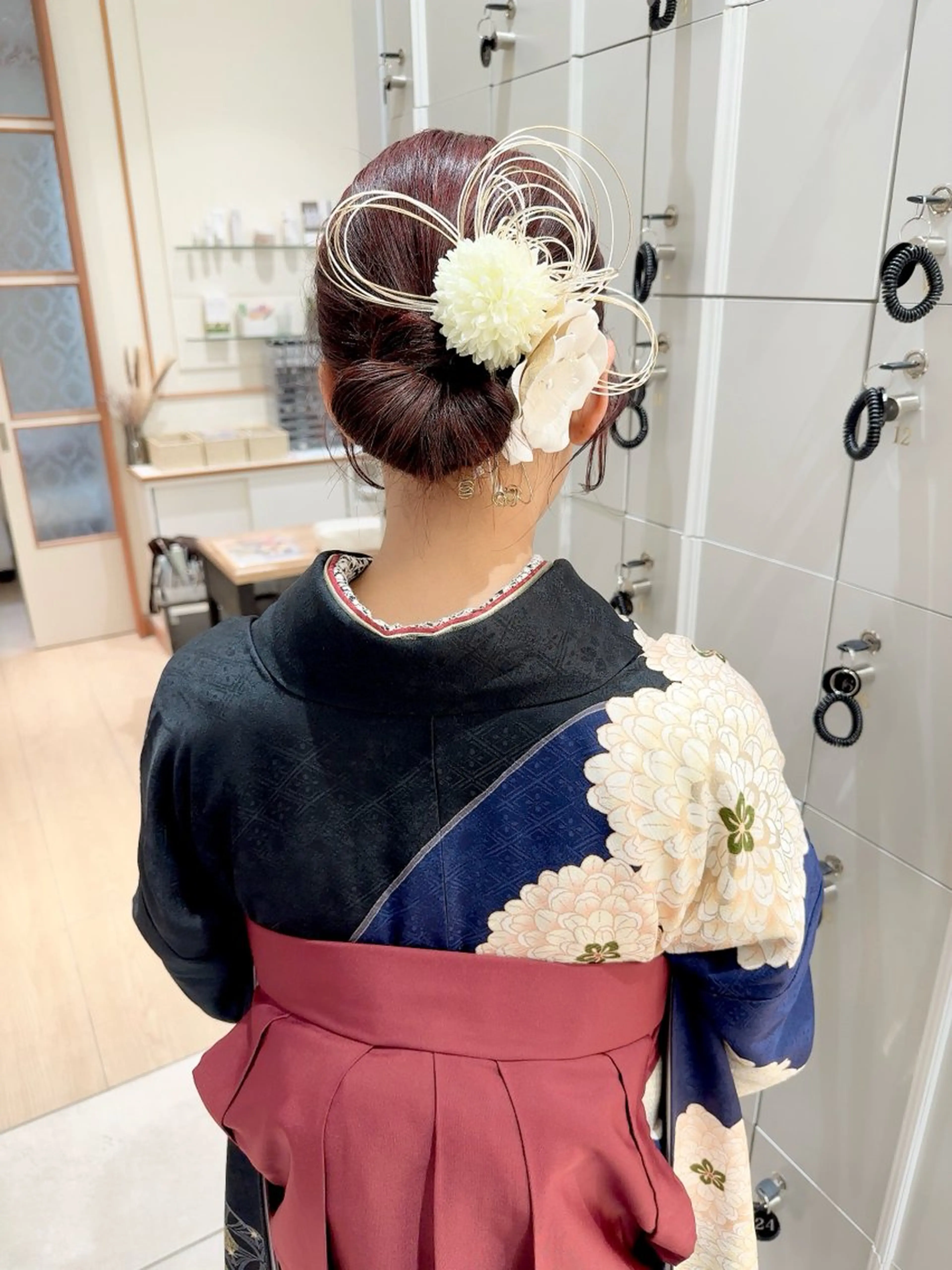 ミディアム ヘアアレンジ 着付け 🦖鶴岡香純🦖 5/1から復帰しますのヘアスタイル