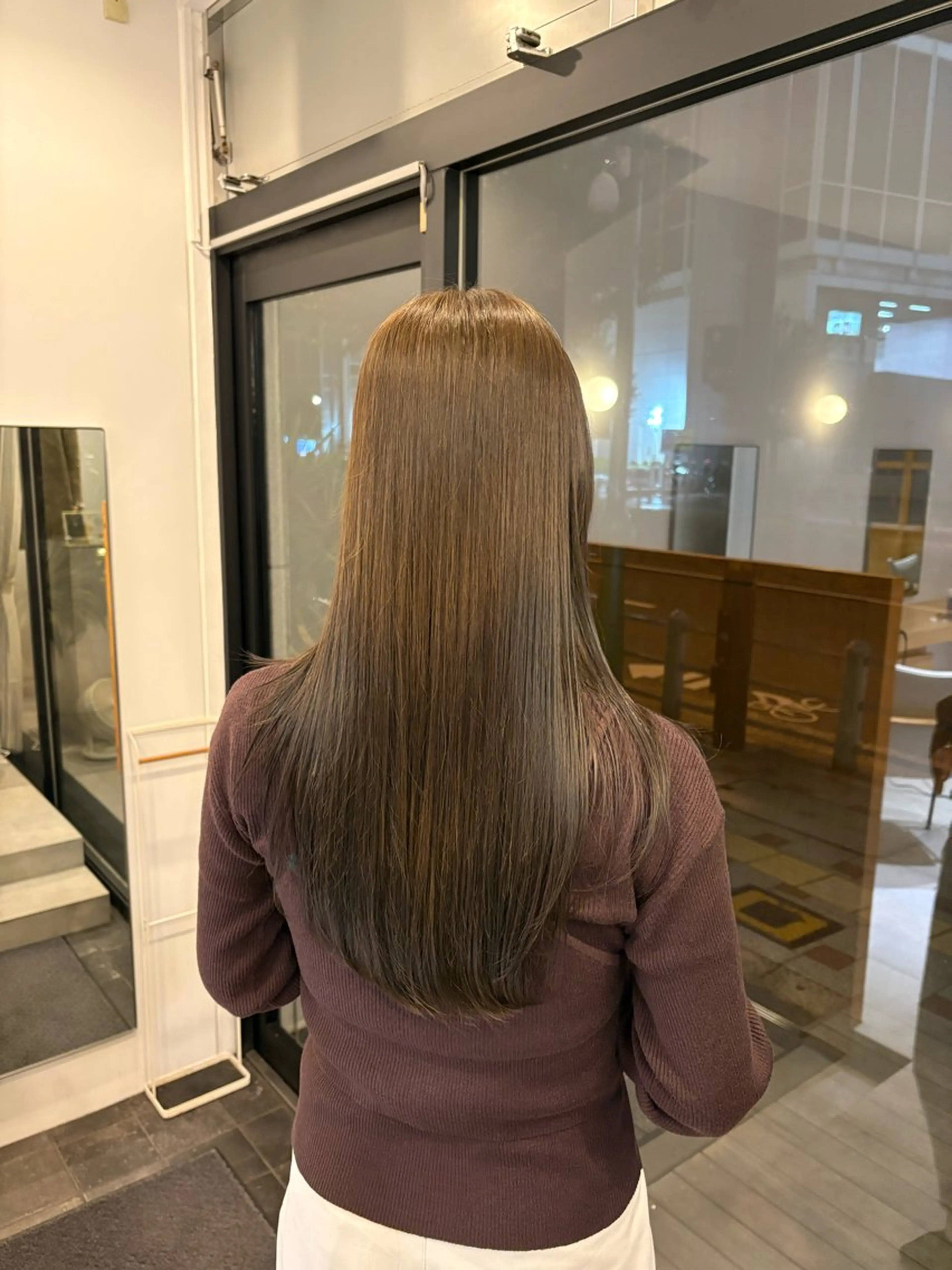 ロング カラー トリートメント ヘアカラー トリートメント 中田 佳也允のヘアスタイル