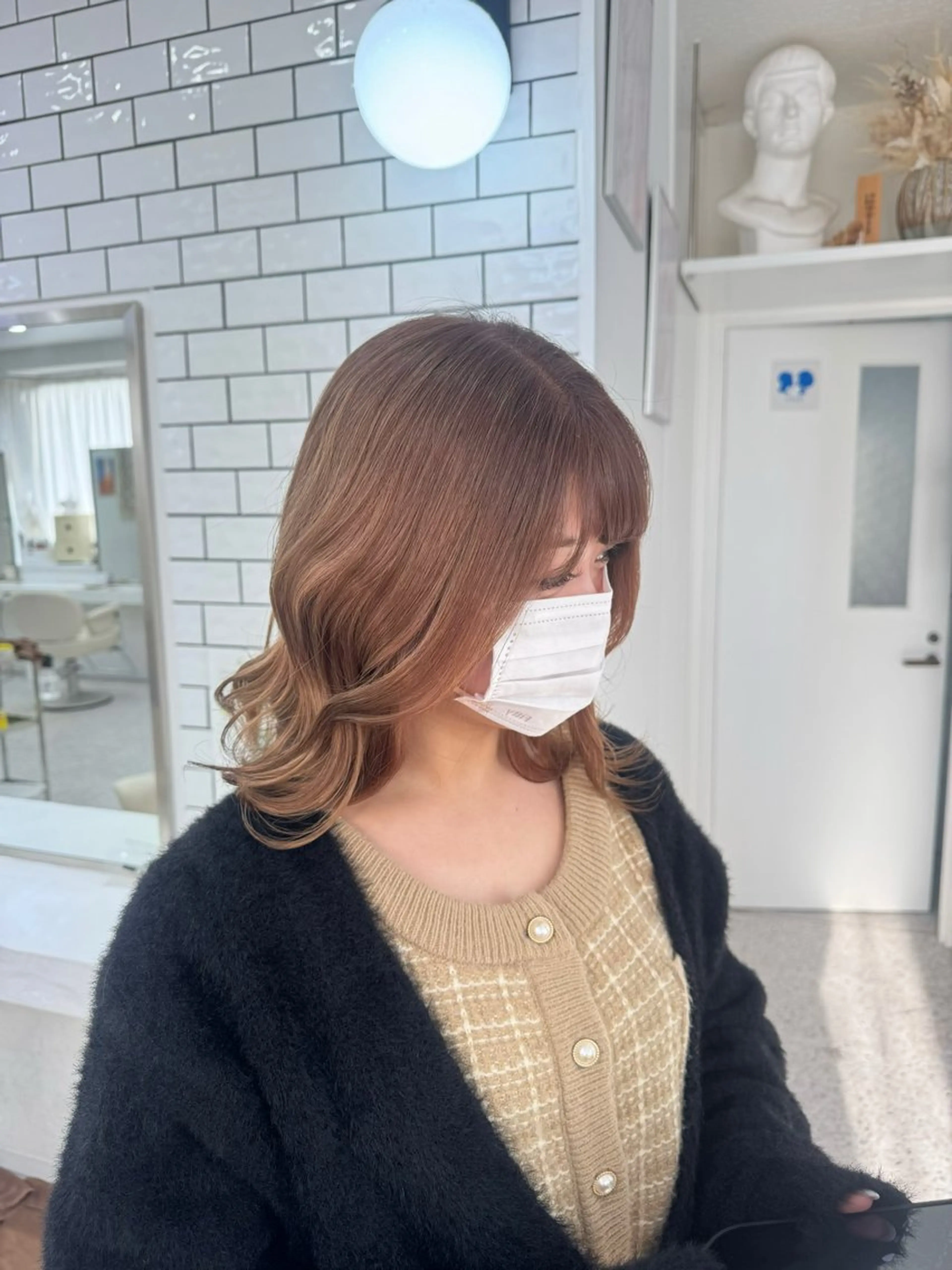 ミディアム ヘアカラー LOMARLIE/ Karen🪐💫のヘアスタイル