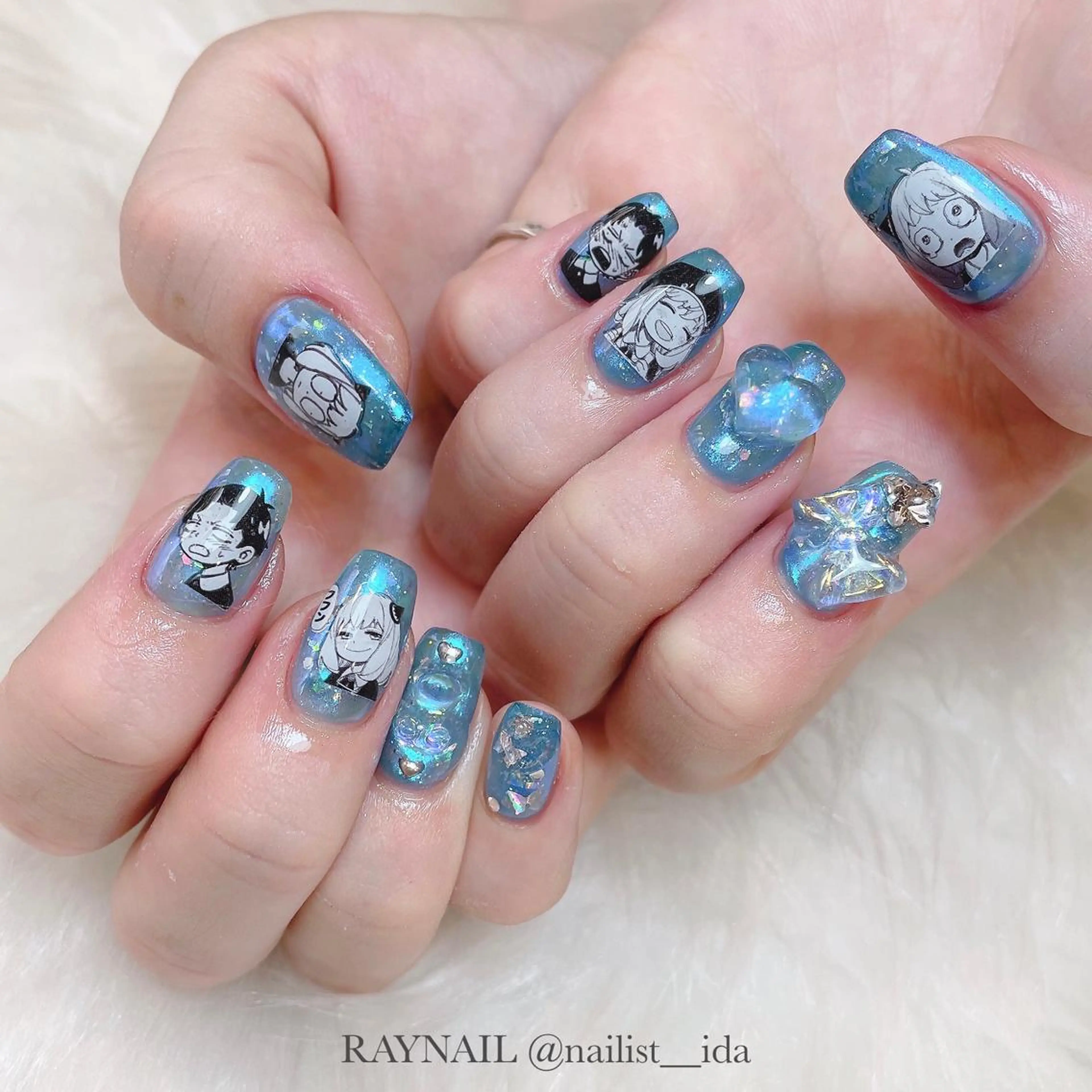 ネイル 持ち込み Arowa 伊田のネイルデザイン