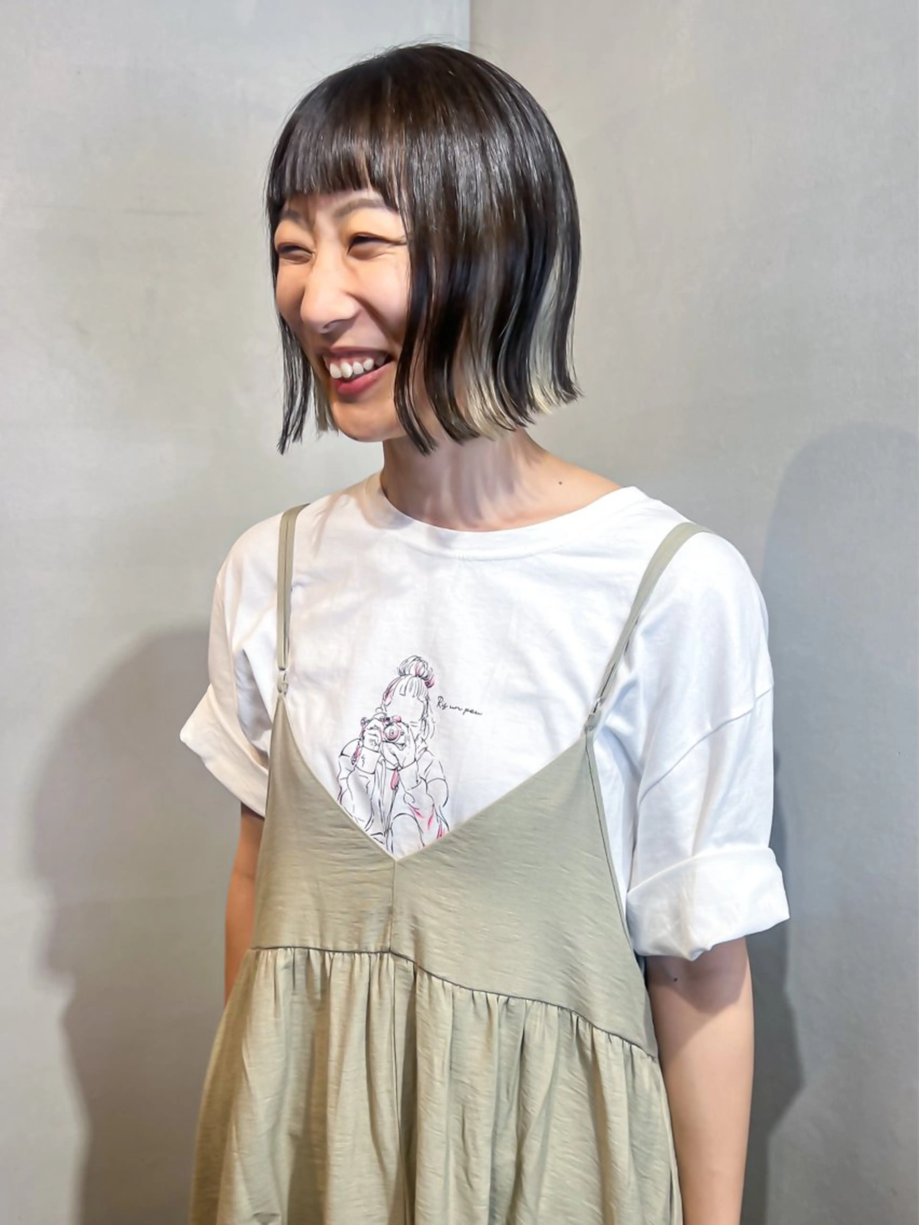 ショート カラー ヘアカラー Aya/四条烏丸/ インナーカラーのヘアスタイル