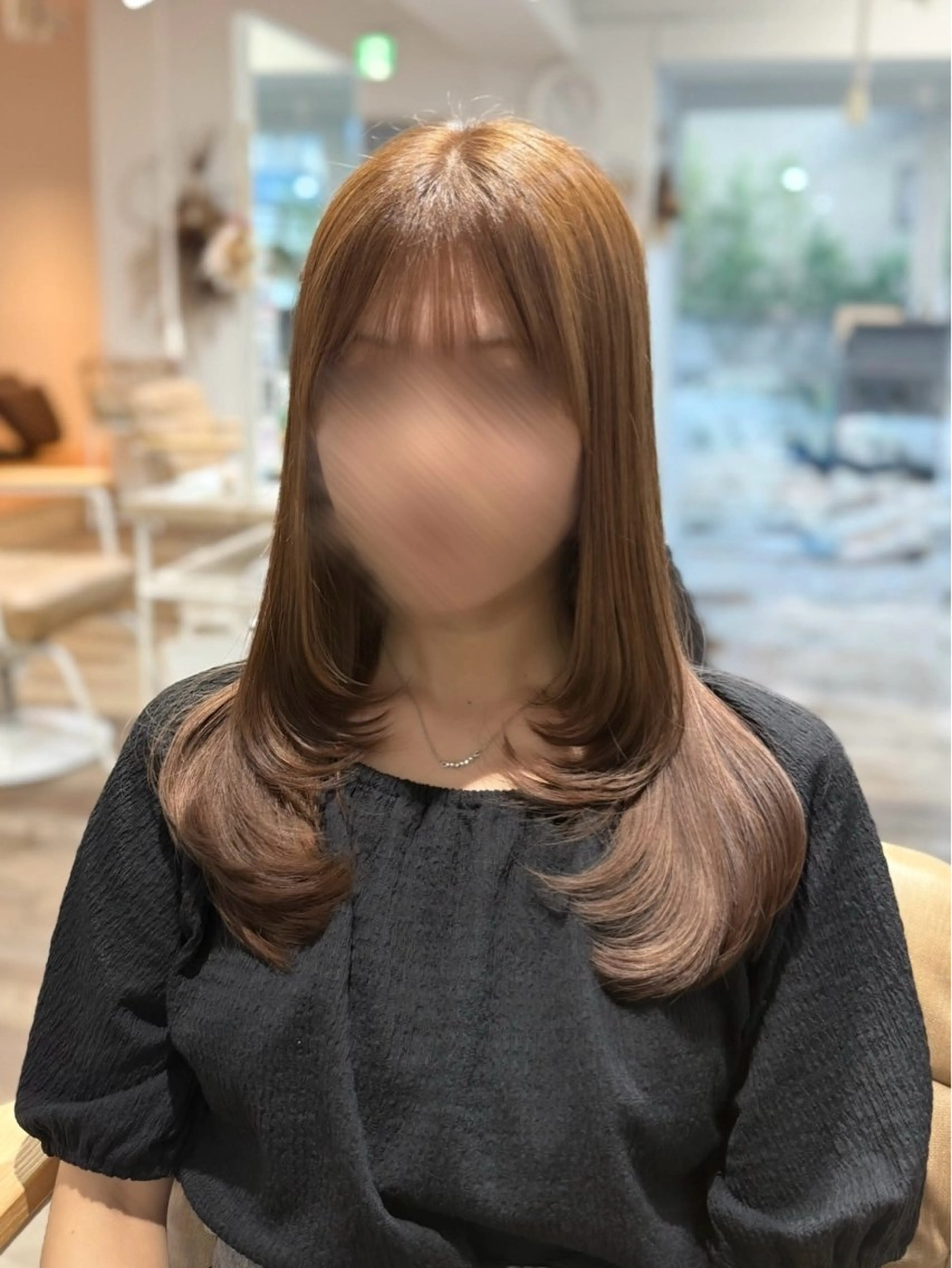 ロング カット トリートメント ピンク・ラベンダー/ レイヤー/NANAのヘアスタイル