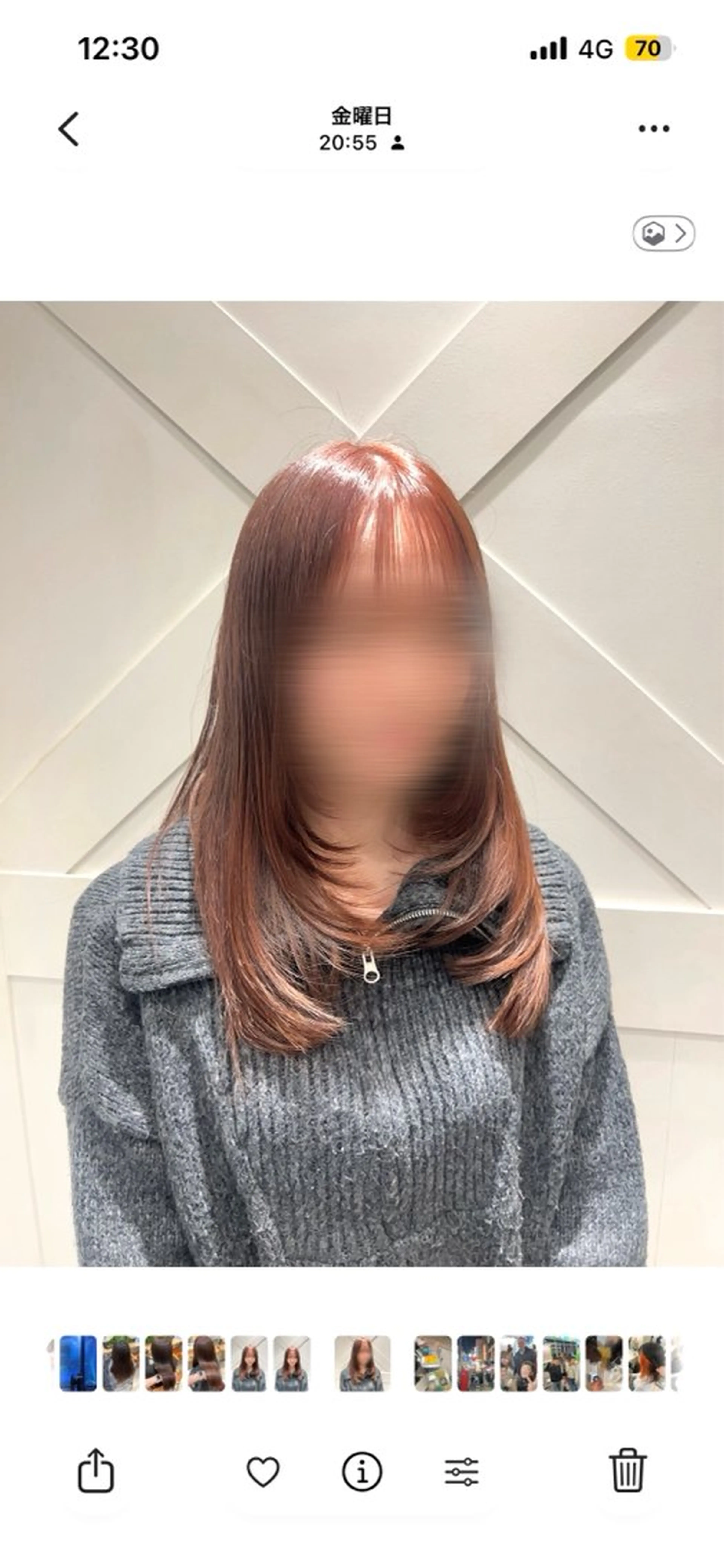 ミディアム カット 髪質改善🫧艶カラー ✨エクステ🎀しゅりのヘアスタイル