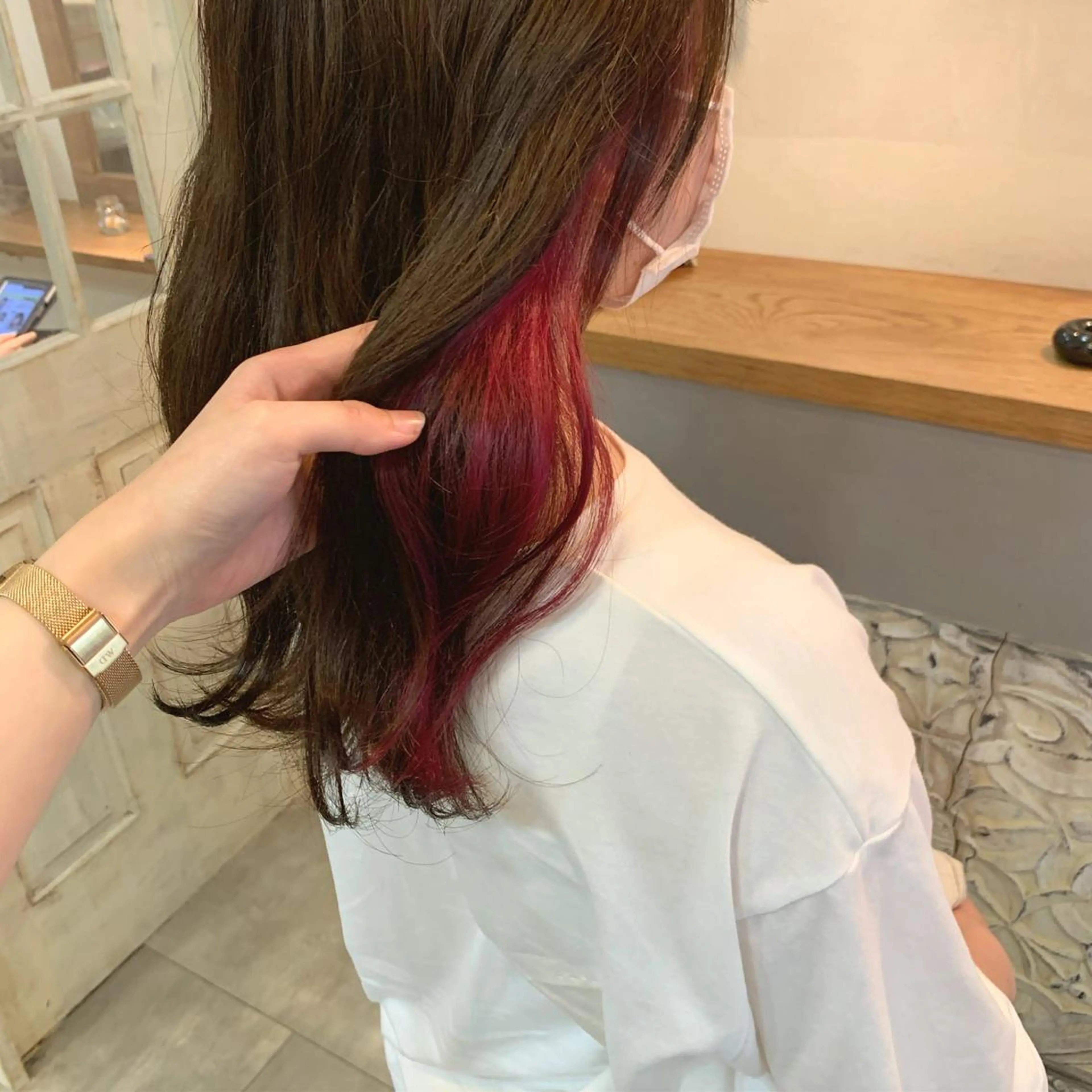 ロング カラー ピンクカラー Topstylist HARUのヘアスタイル