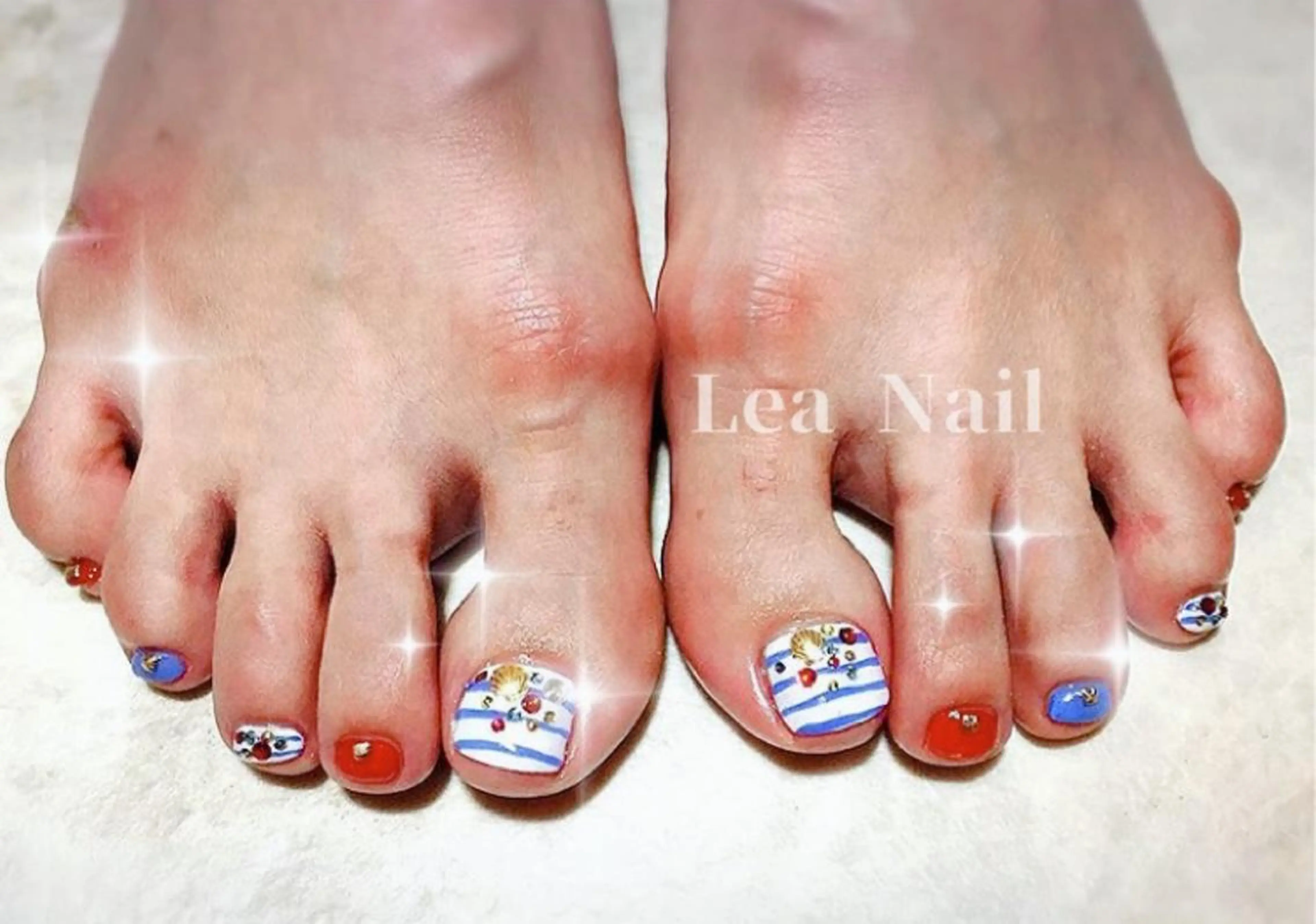 ネイル フットネイル Lea Nailのネイルデザイン