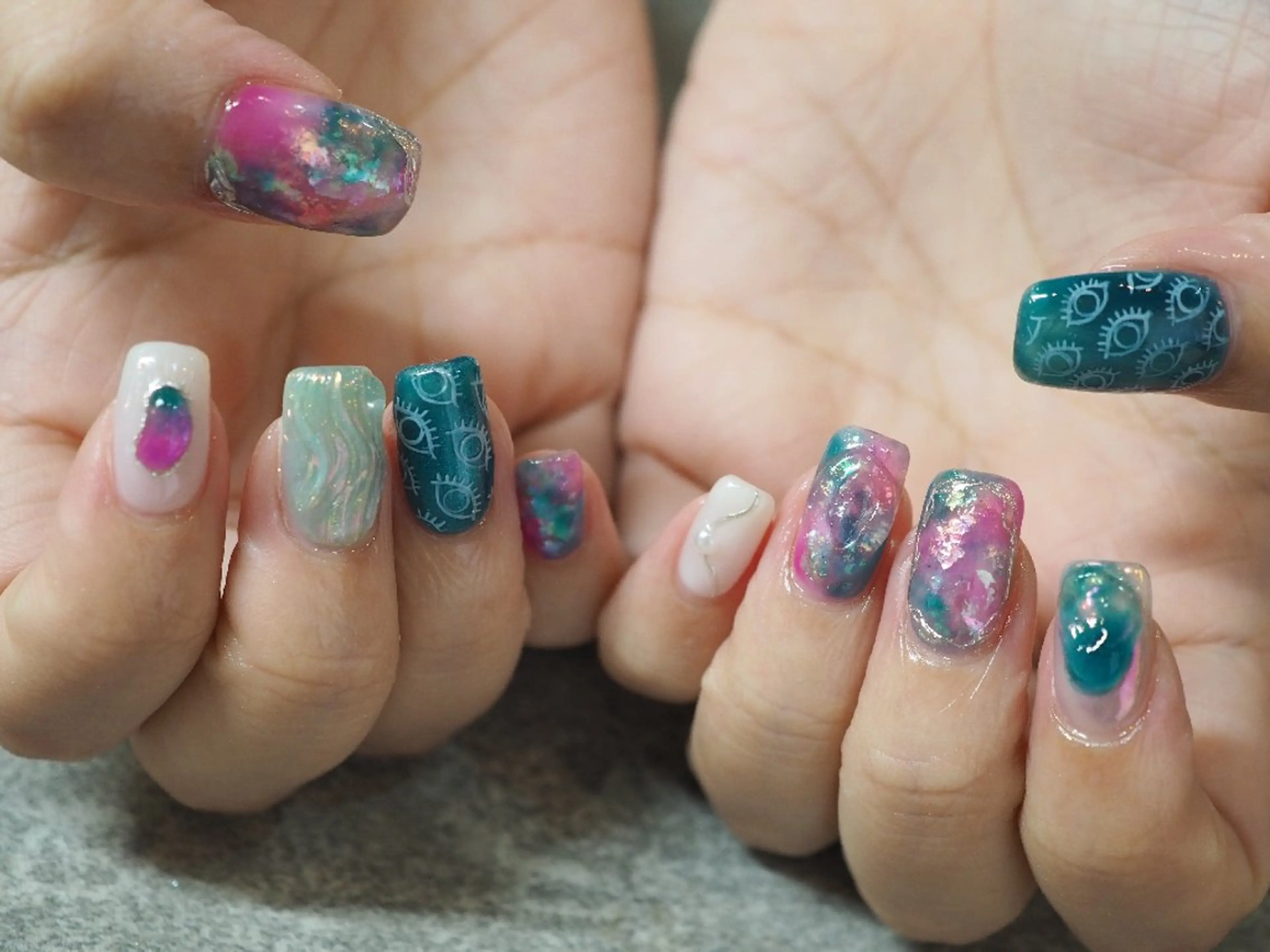 ネイル ハンドネイル glaNje 福光のネイルデザイン