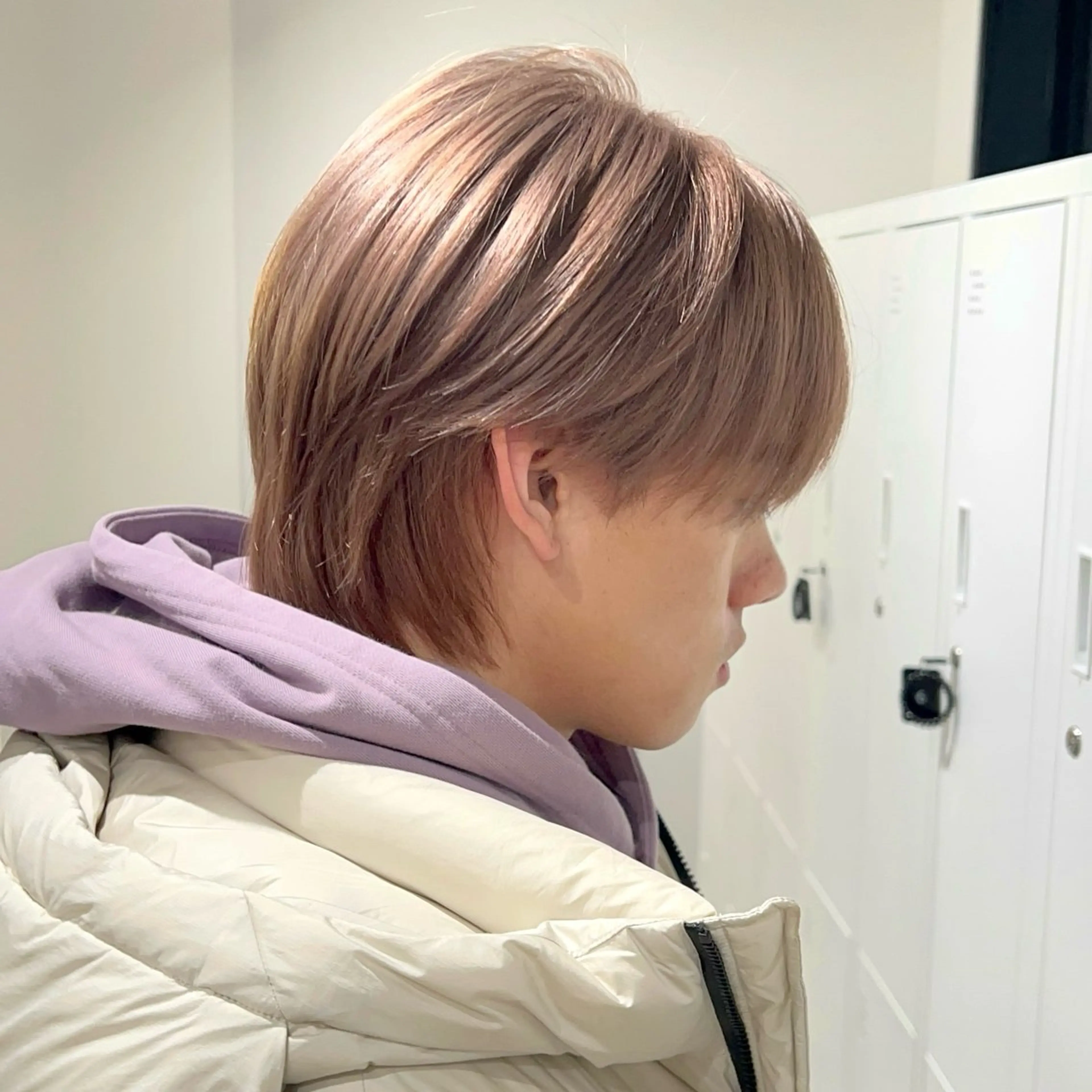 カラー メンズ コンマヘア カット パーマ ナチュラルヘア/ 似合わせ/三宅 昌太のヘアスタイル