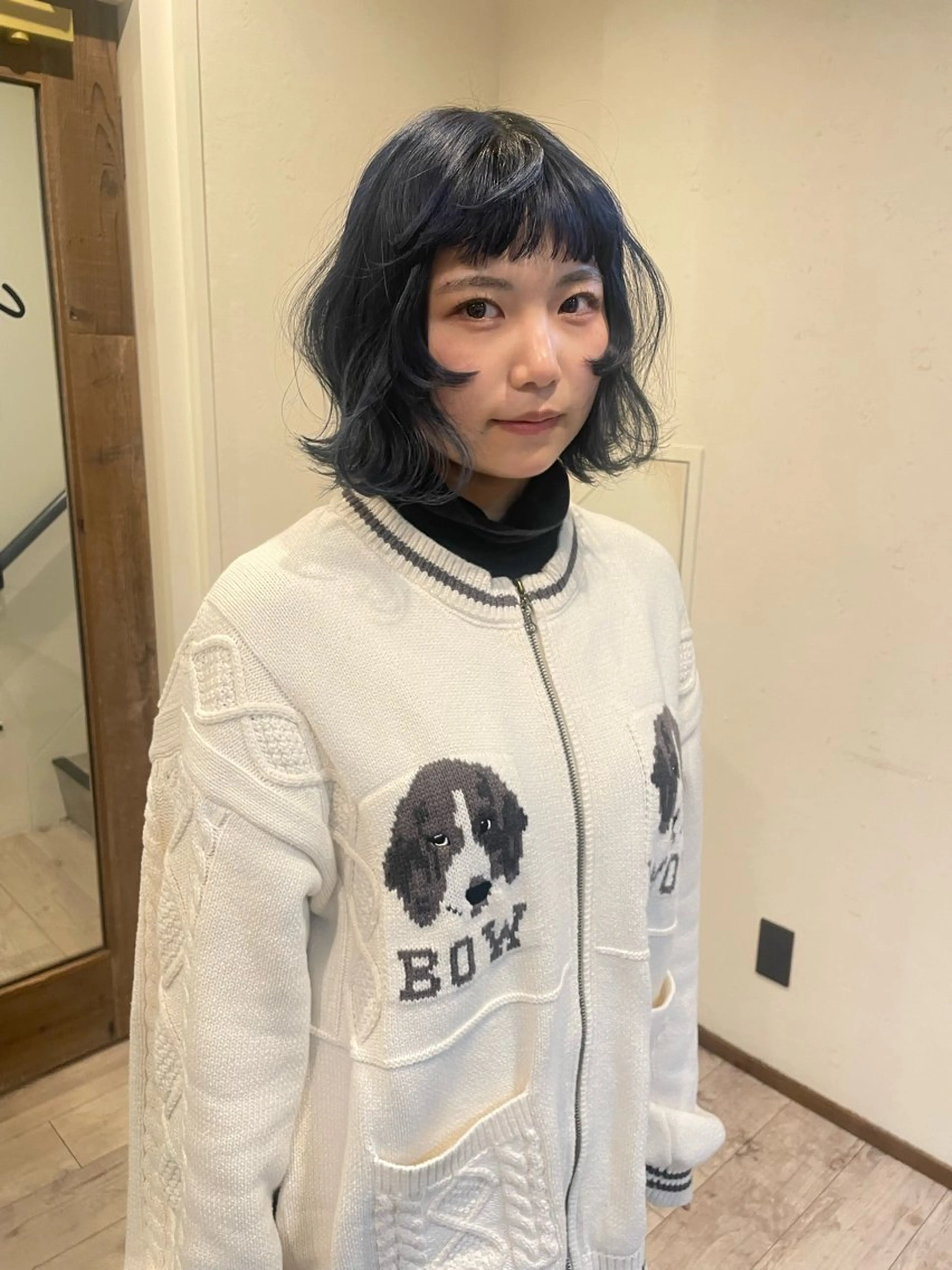ショート カラー カット ヘアカラー トリートメント 渋谷 留菜のヘアスタイル