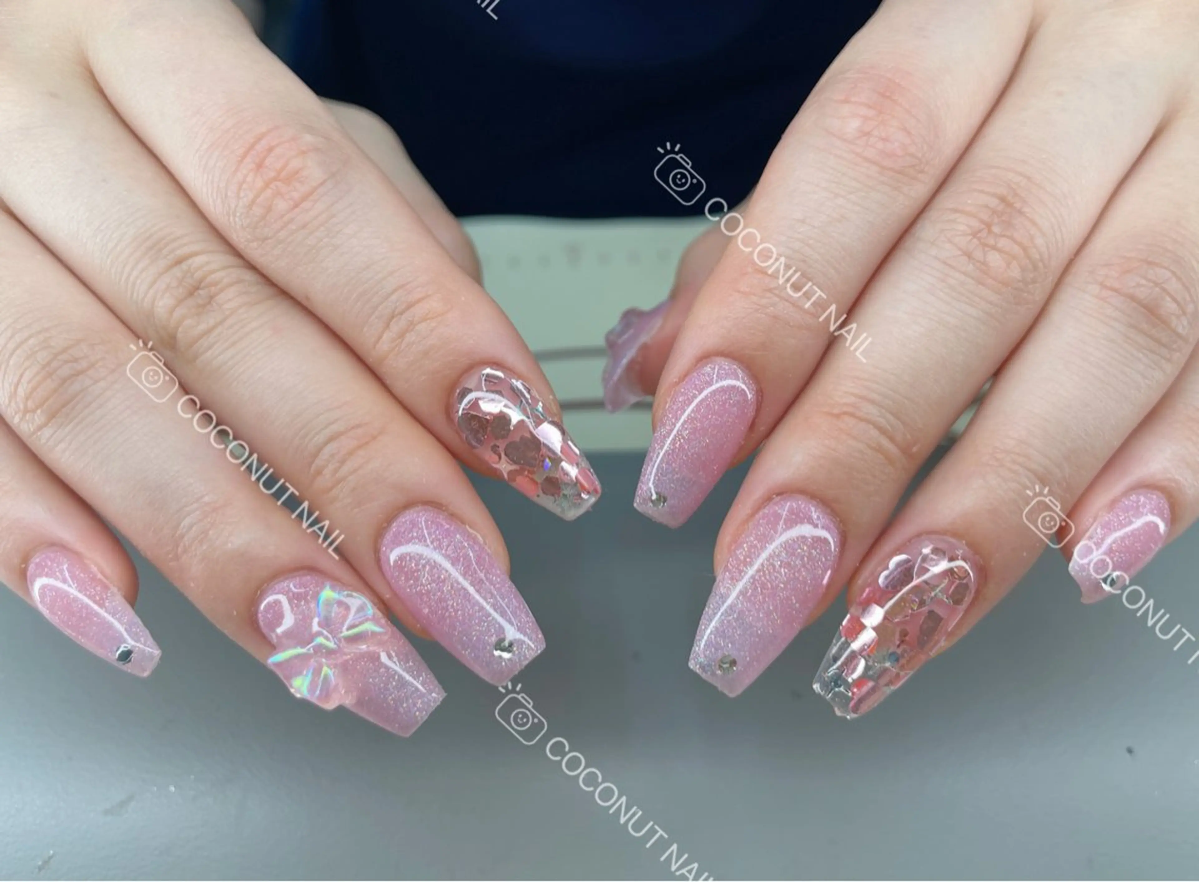 ネイル ハンドネイル 神田 ココナッツのネイルデザイン