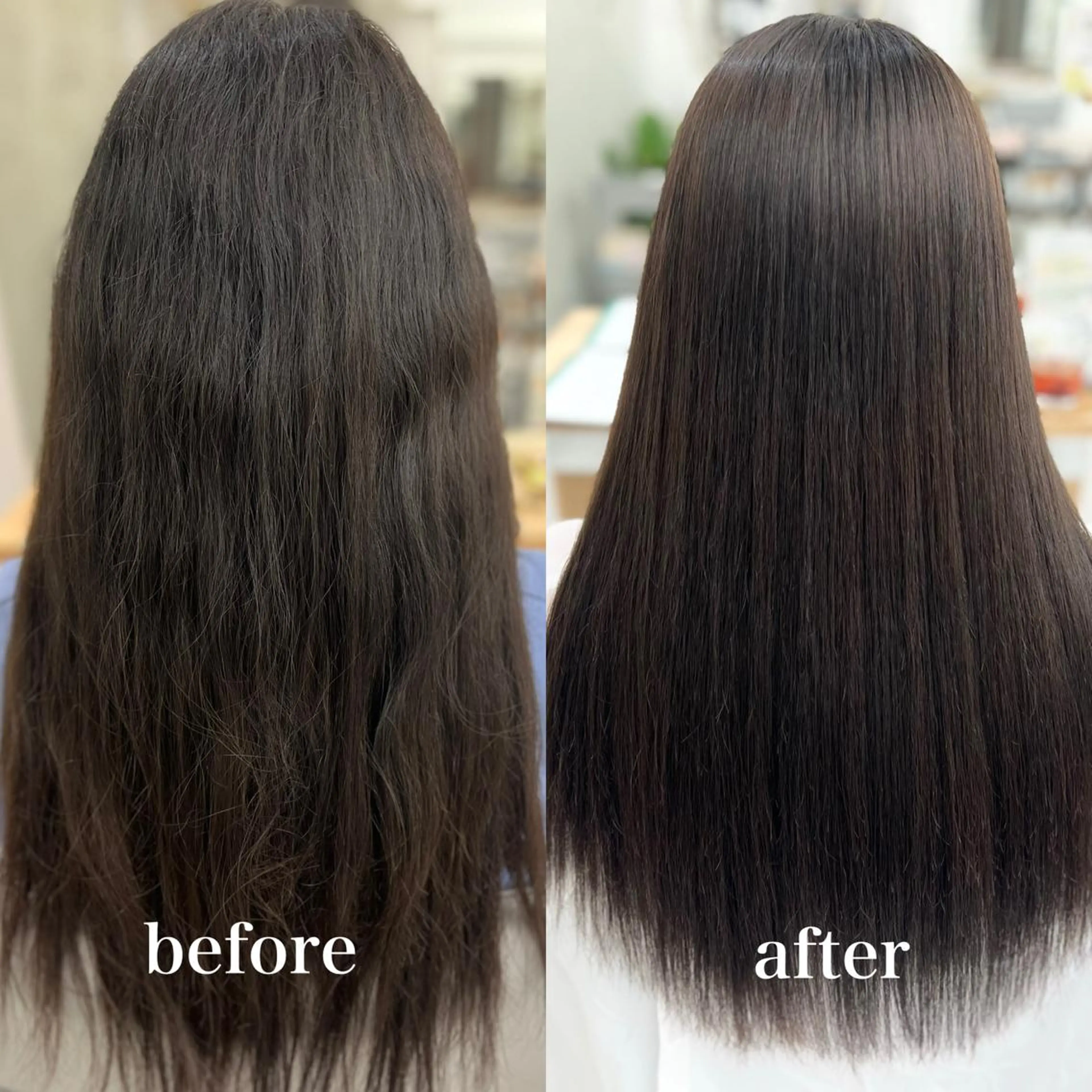 ロング パーマ ストレートパーマ 縮毛矯正 トリートメント 【くせ毛さんのお悩み 解決🍀】栗橋のヘアスタイル