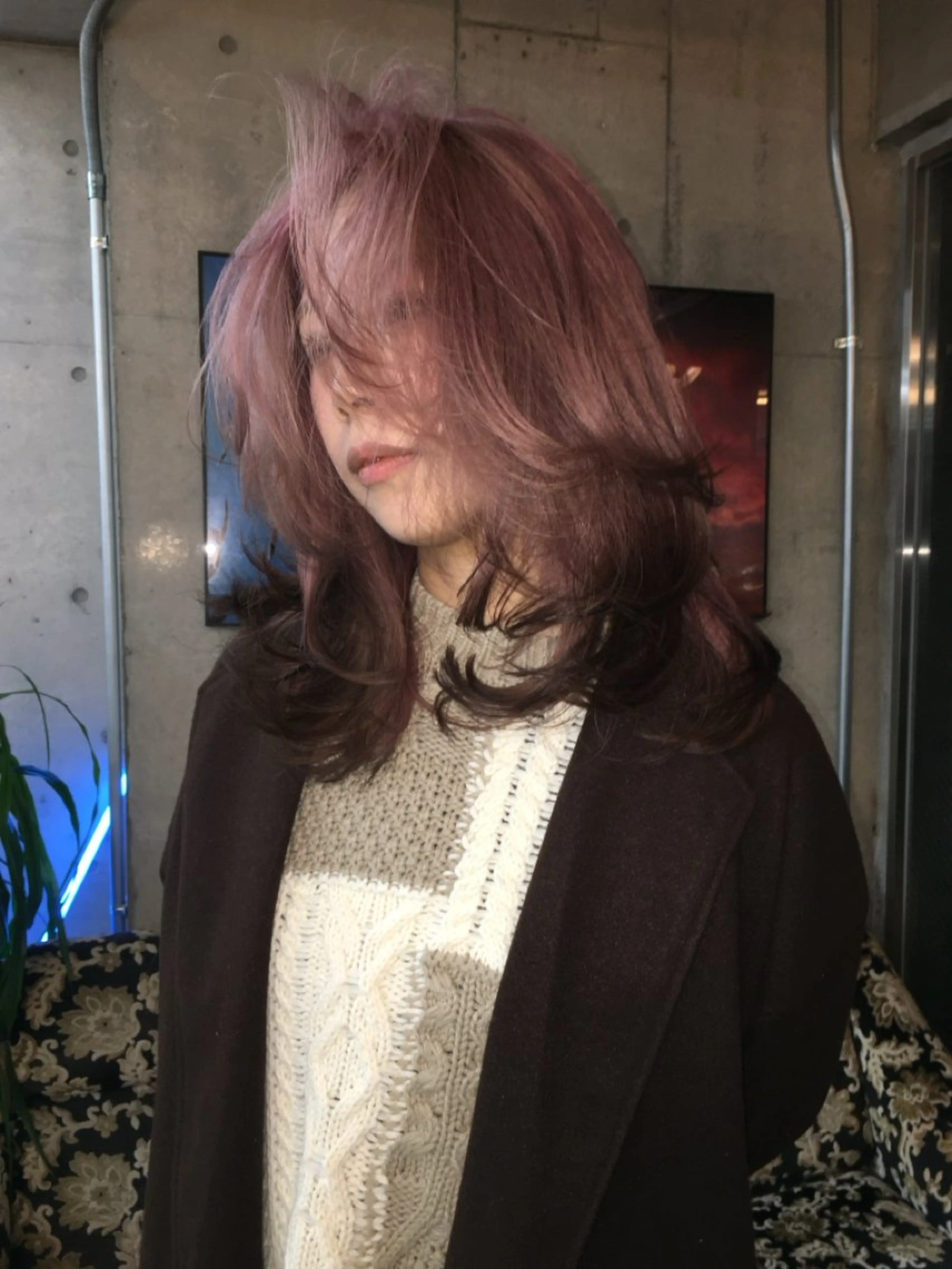 セミロング ヘアカラー 浅沼 伸昌のヘアスタイル