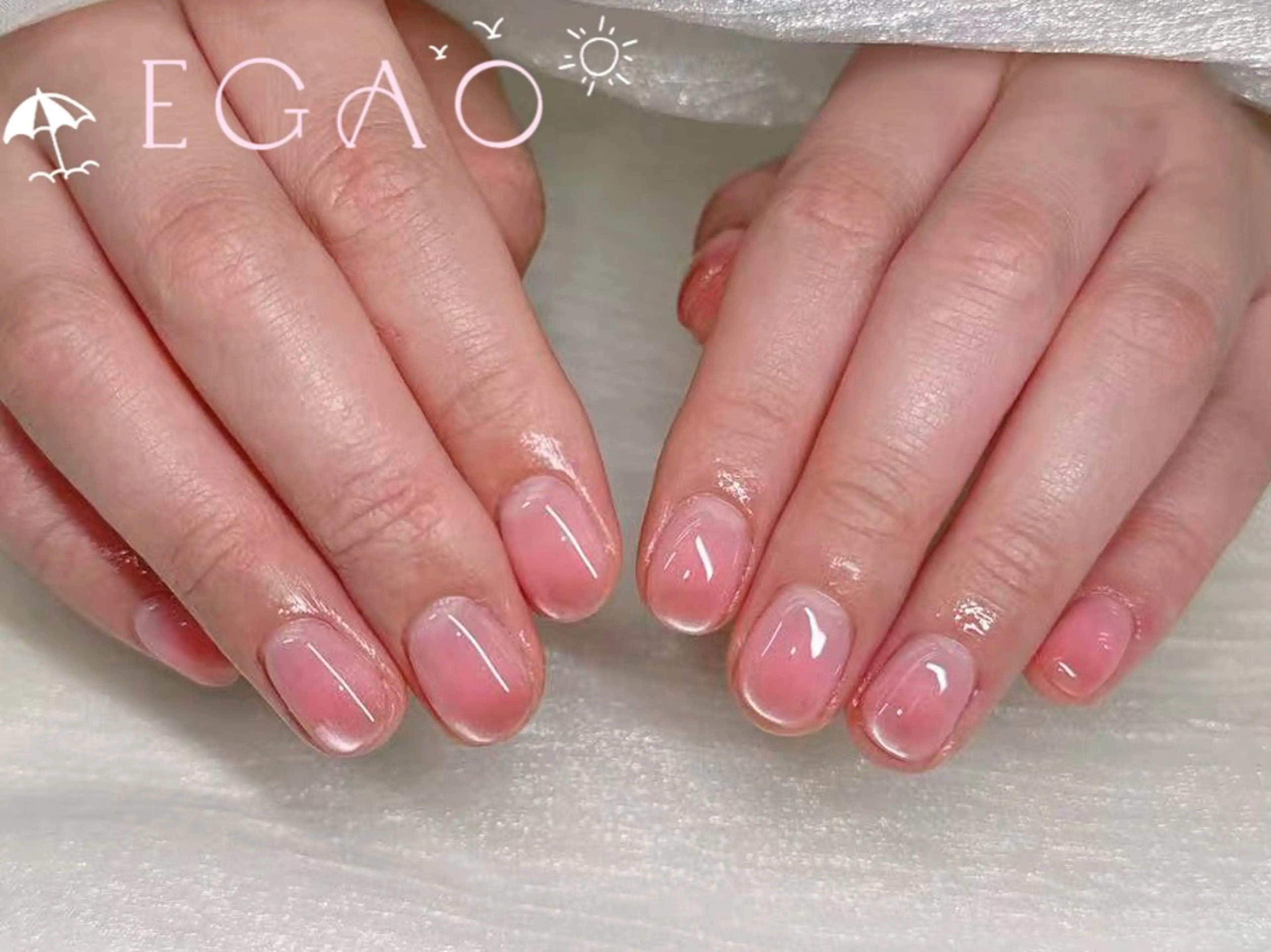 ネイル アートネイル フットネイル フレンチネイル ジェルネイル グラデーション ハンドネイル Egao Nail錦糸町店のネイルデザイン