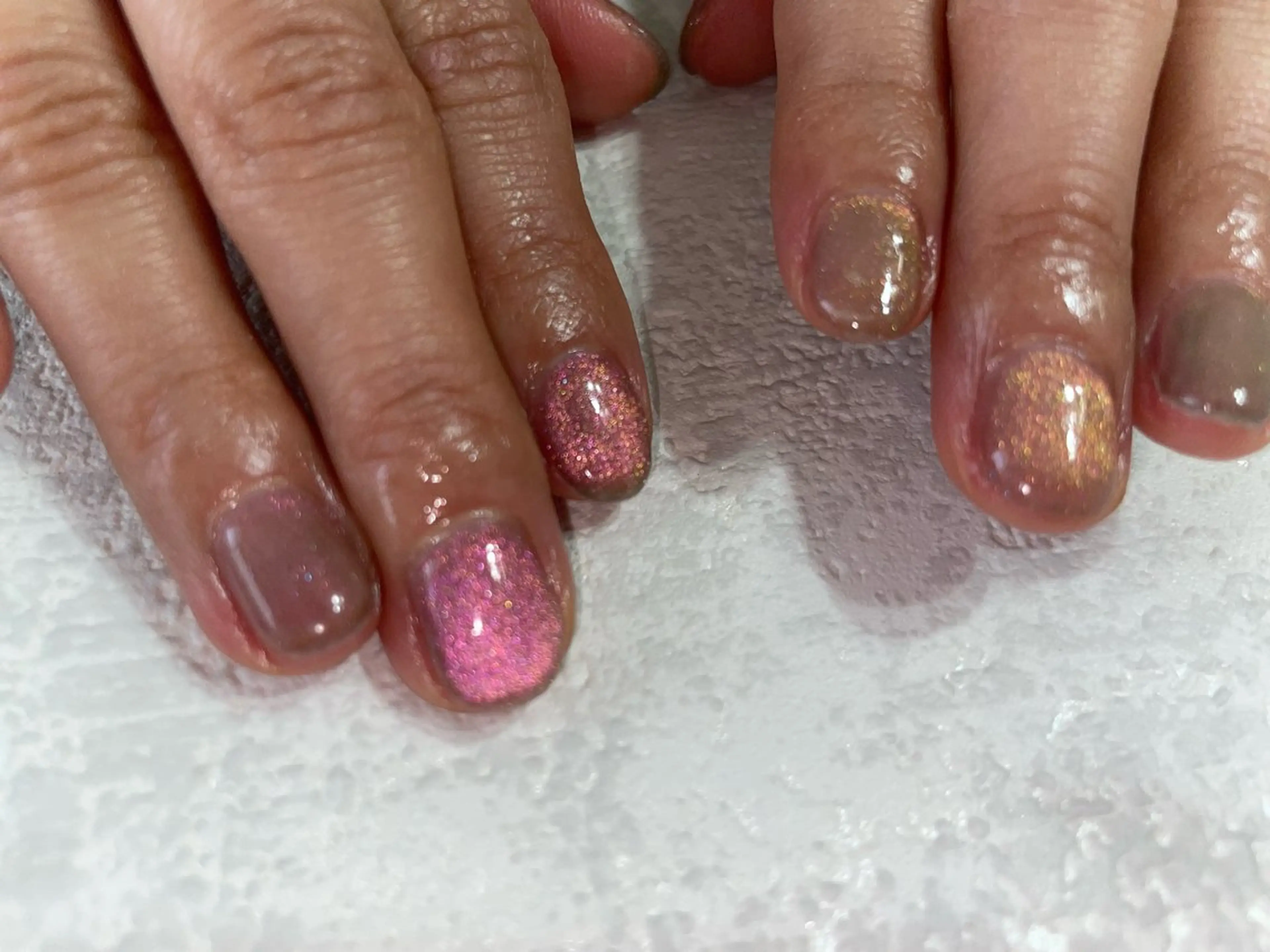 ネイル ジェルネイル マグネットネイル メンズネイル パラジェル 春ネイル kikinail 溝の口のネイルデザイン