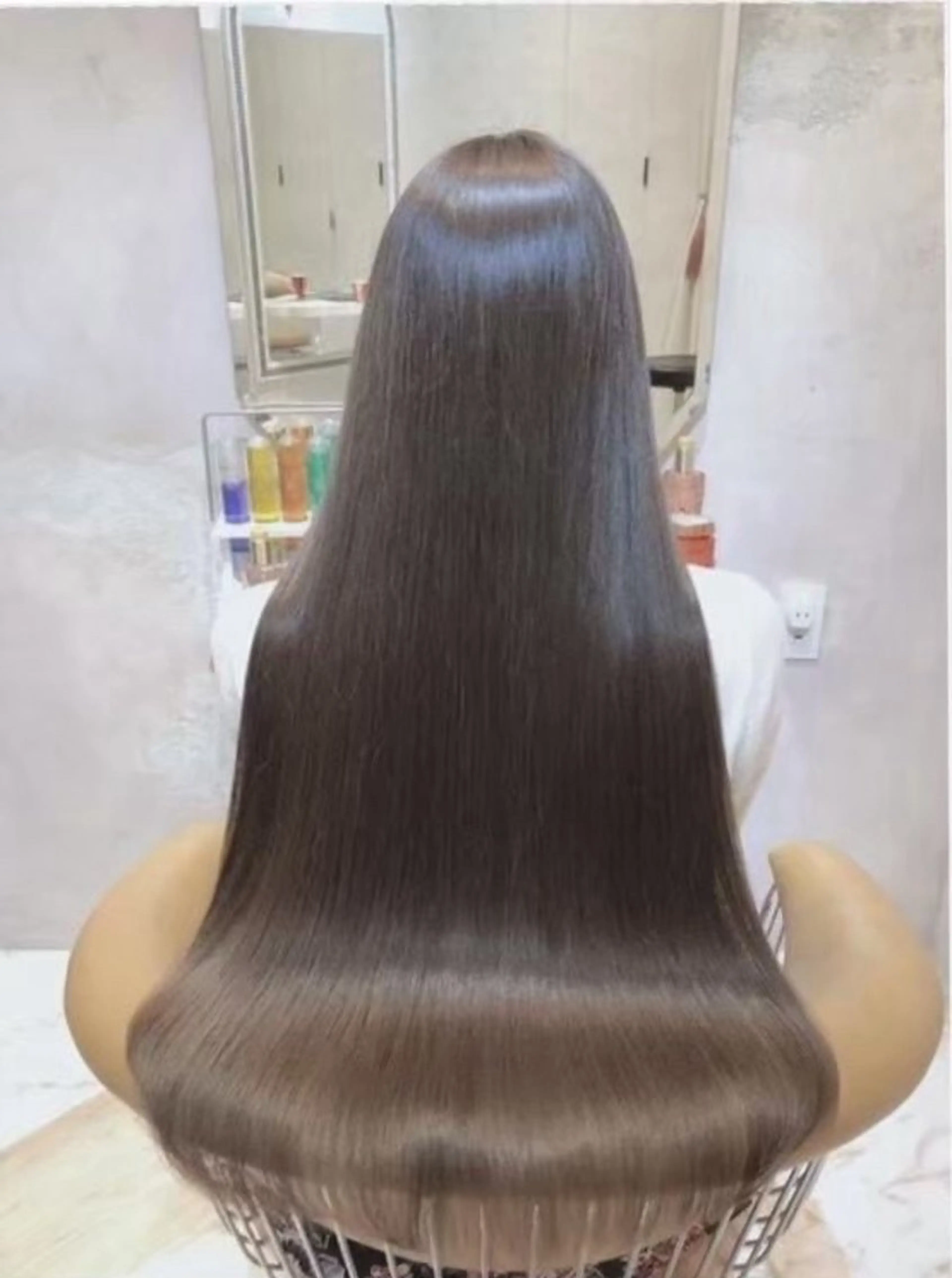 ロング 縮毛矯正 さくら/似合わせレ イヤー/美カラー🖤のヘアスタイル