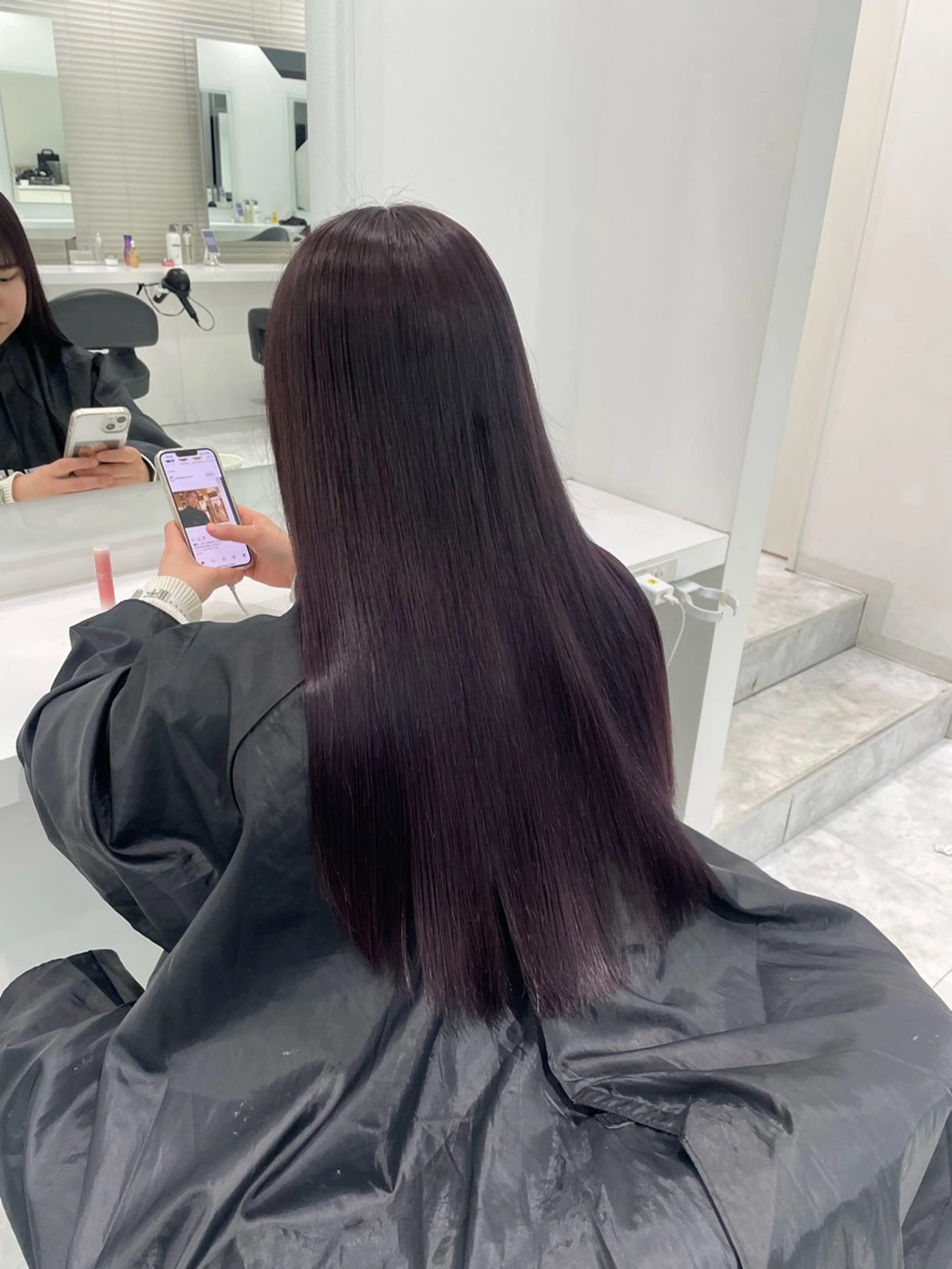 ロング カラー ケアカラー ロング カット ヘアカラー 🐺韓国風メンズ特化 あさひ🐺のヘアスタイル