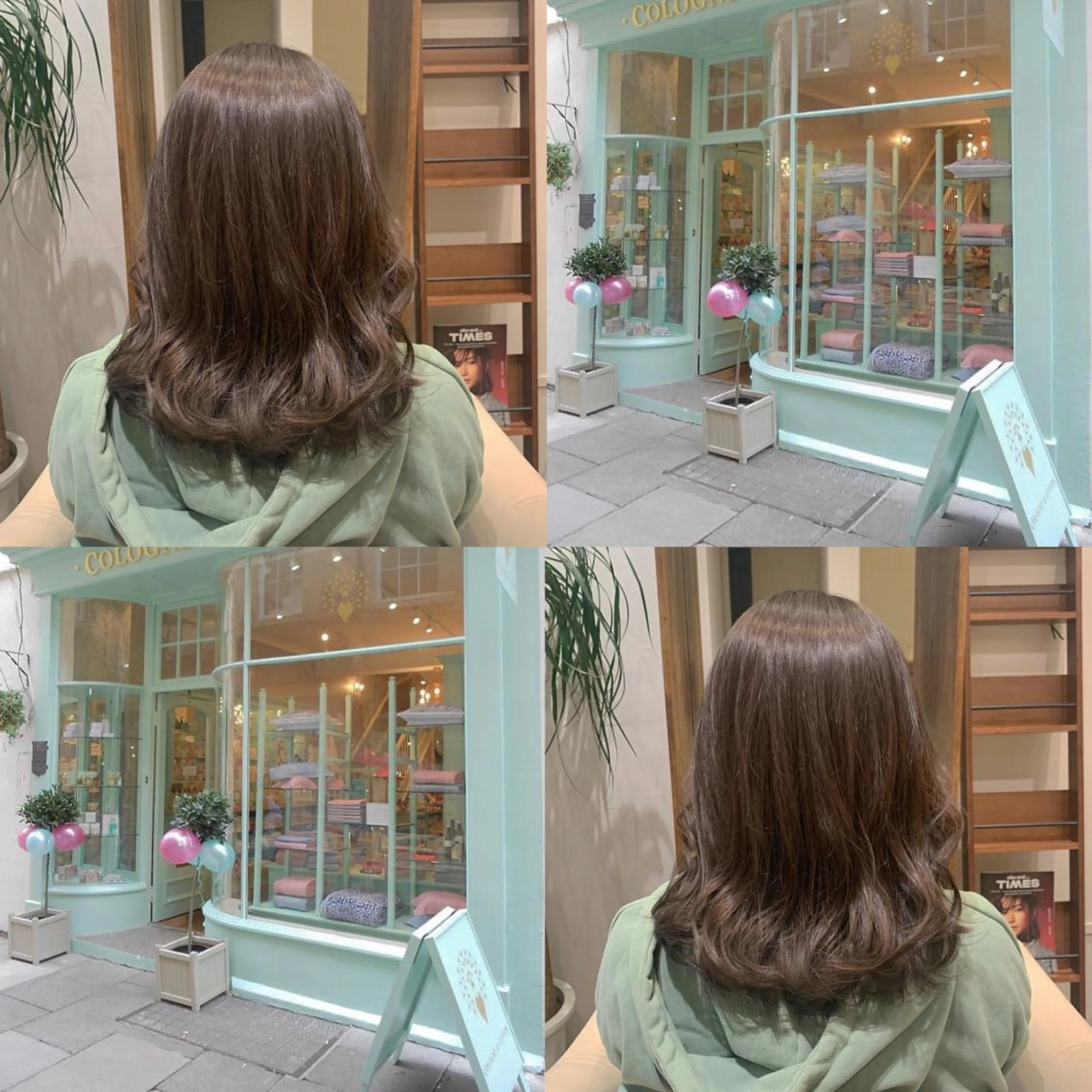 セミロング カラー 【完全個室】髪質改善 暖色カラー/山崎唯奈のヘアスタイル