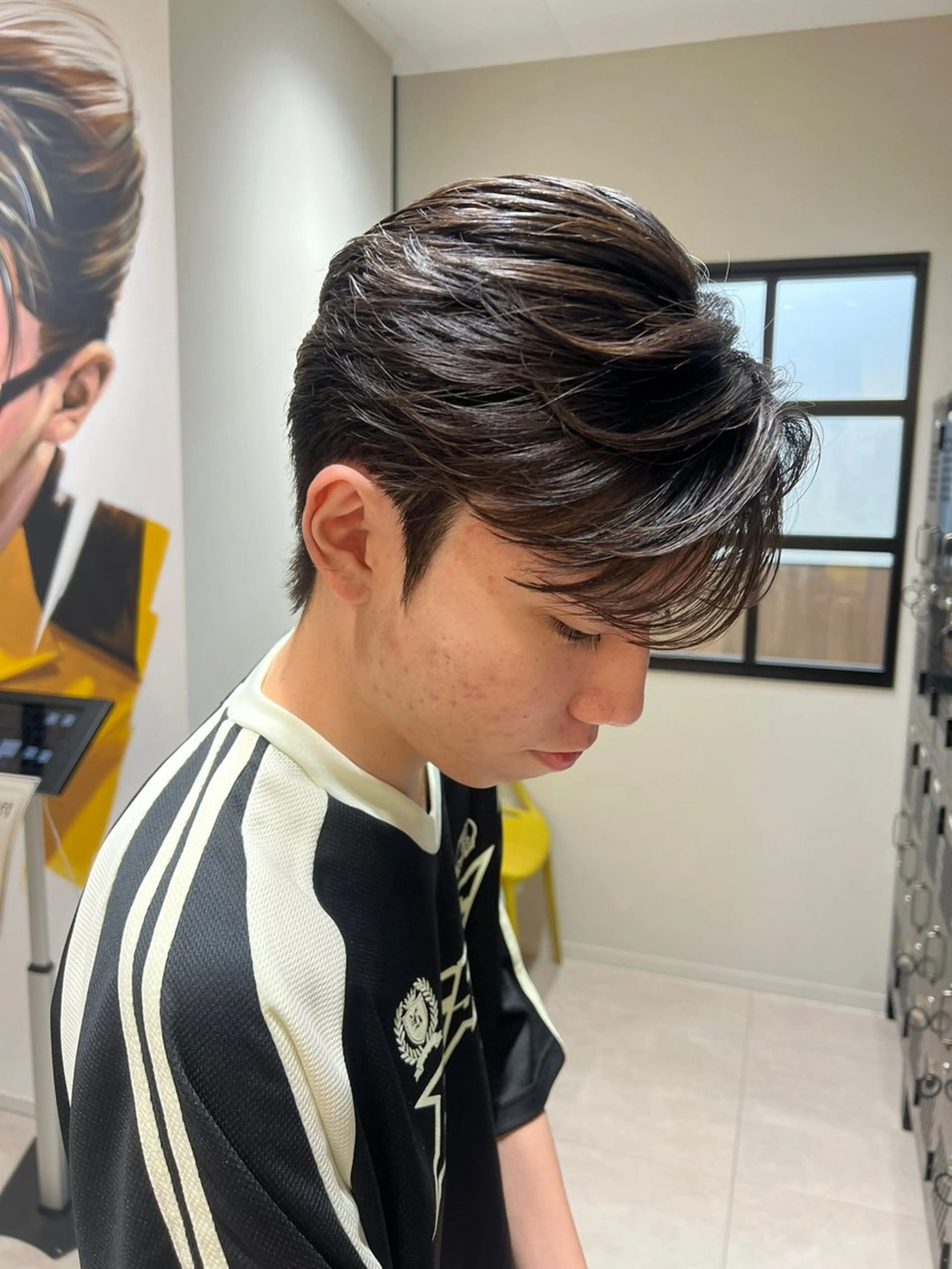 ショート パーマ 韓国風ヘア ダウンパーマ/ 韓流ヘア/下栃棚渚のヘアスタイル