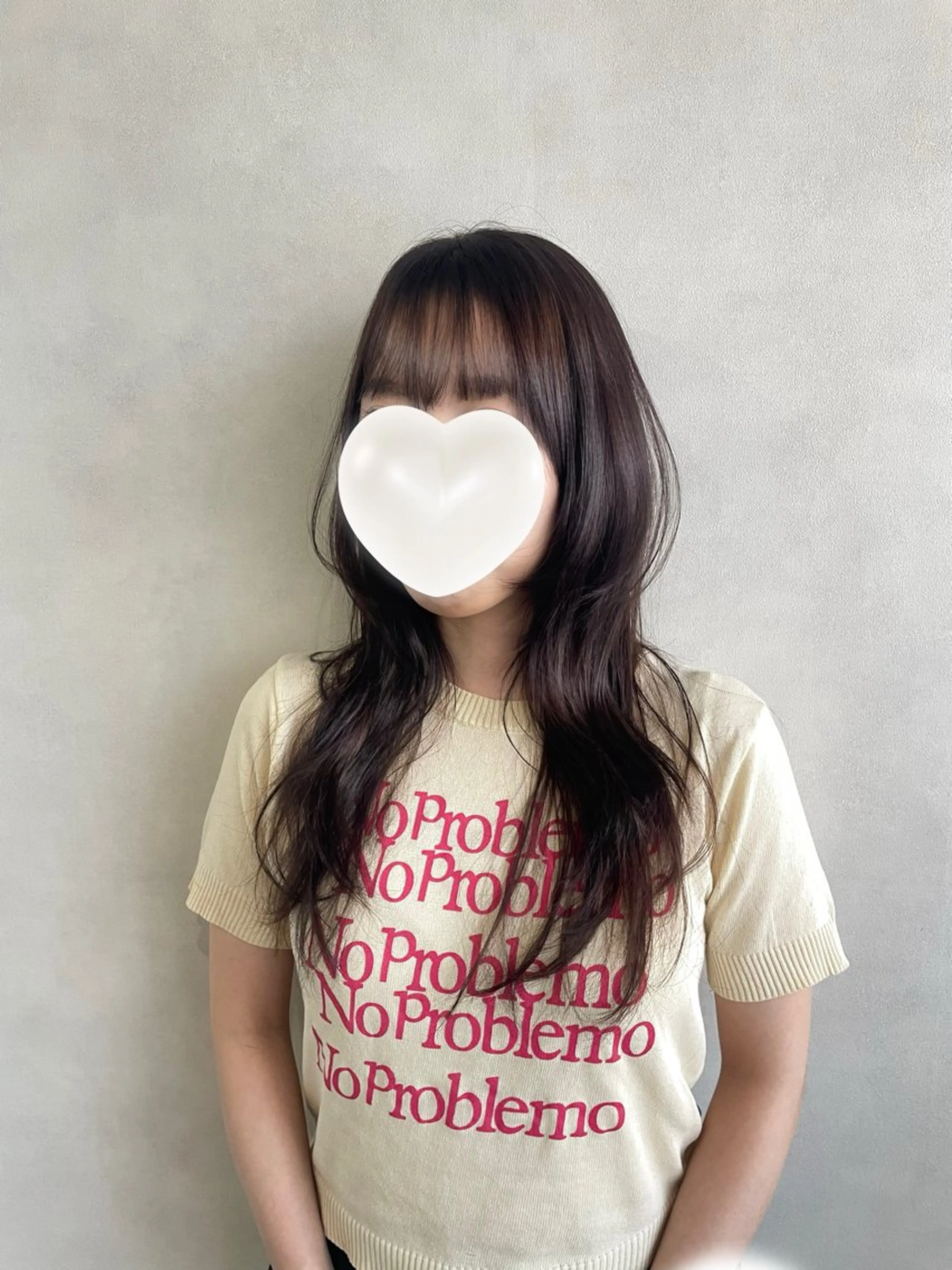 ロング カット 元平 未祐のヘアスタイル