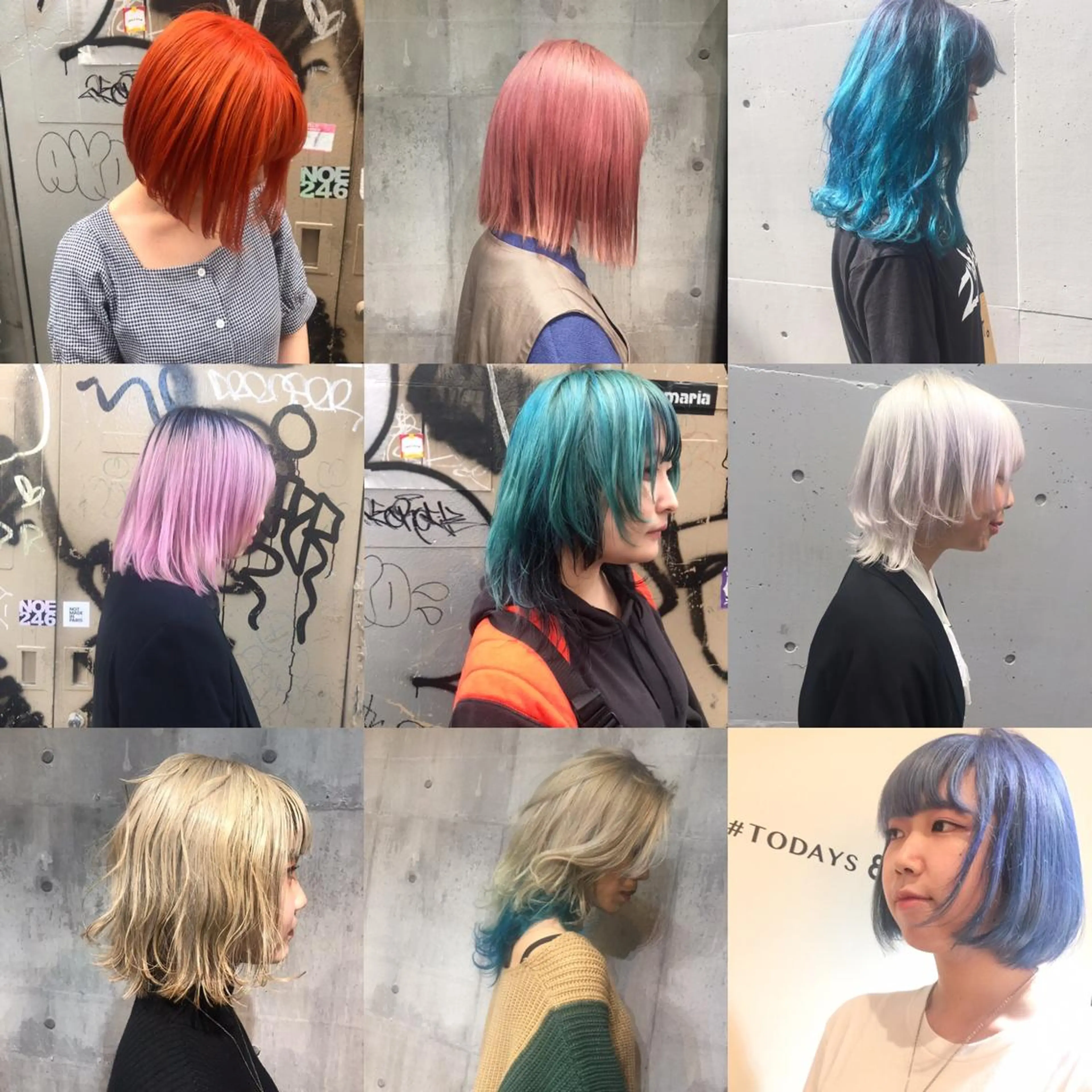 ミディアム カラー ホワイト&レイヤーカ ットエクステ長畠俊輔のヘアスタイル