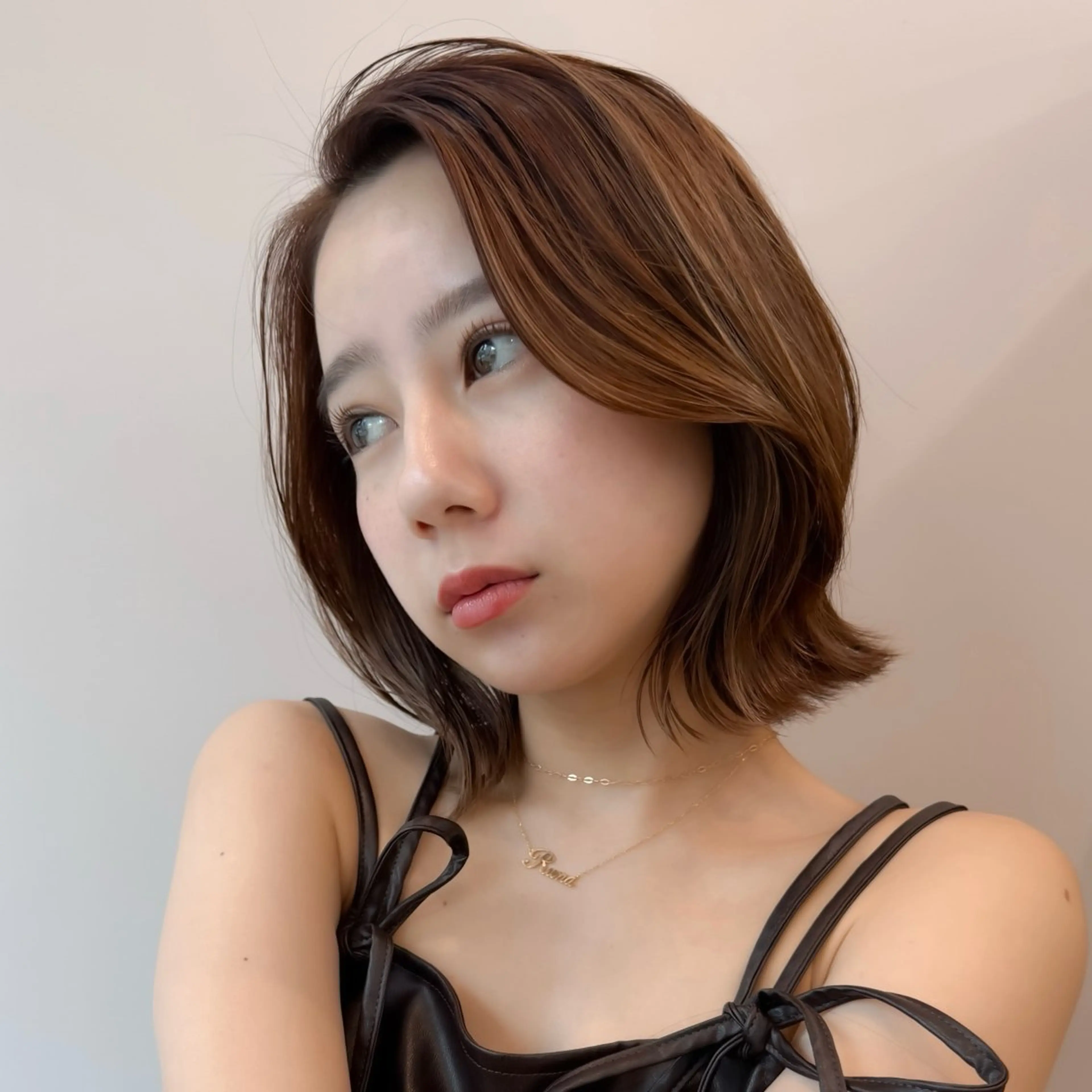 ミディアム カット ヘアカラー トリートメント 🌹ボブ/髪質改善 韓国ヘア🌹澤口龍成のヘアスタイル