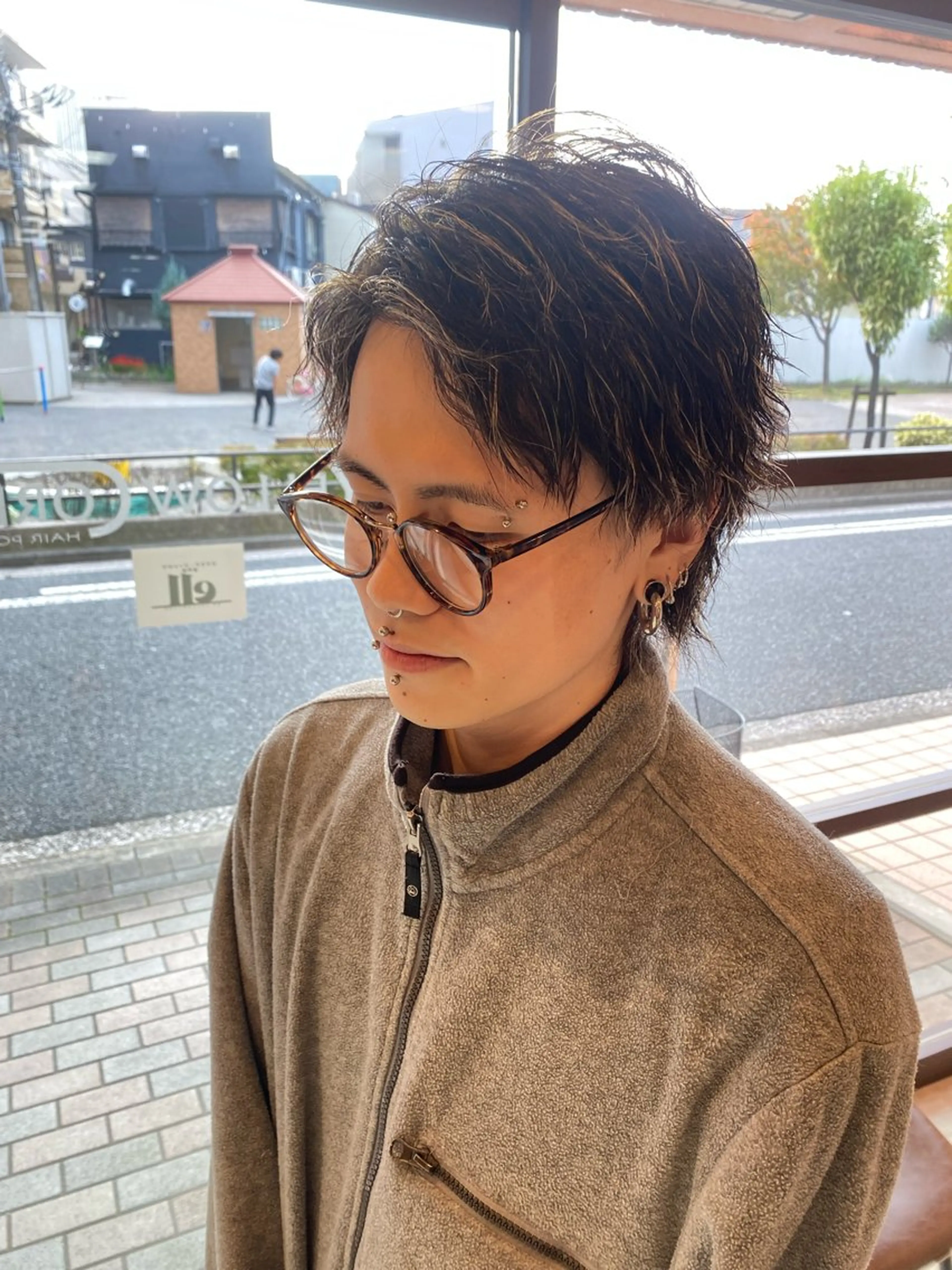 カラー メンズ 曲がる縮毛矯正🌀 篠崎蓮　金沢文庫のヘアスタイル