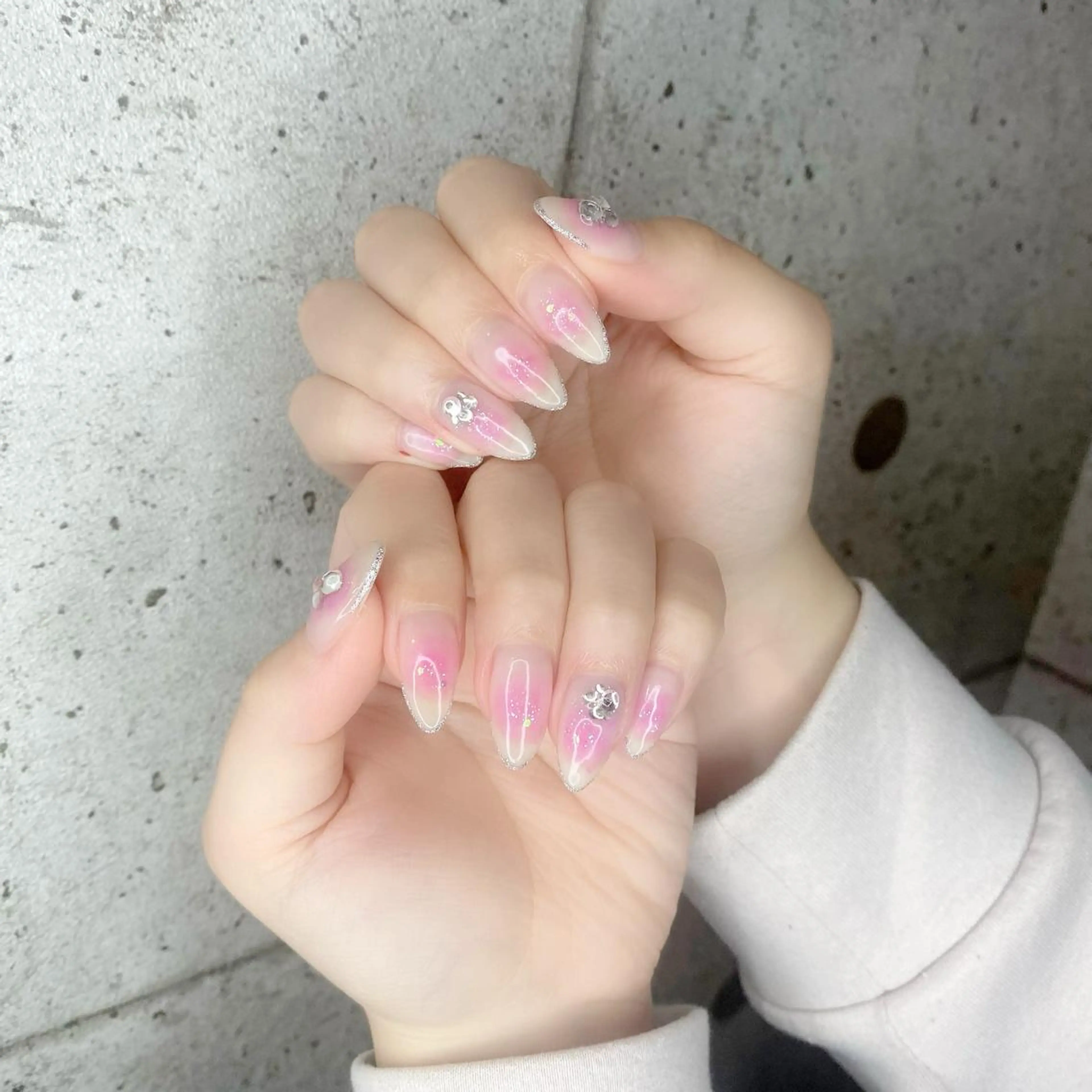 ロング カラー パーマ ヘアアレンジ メンズ キッズ ネイル マツエク・マツパ アイブロウ ロング チークネイル キラキラネイル ロングネイル ハンドネイル Salon Kのネイルデザイン