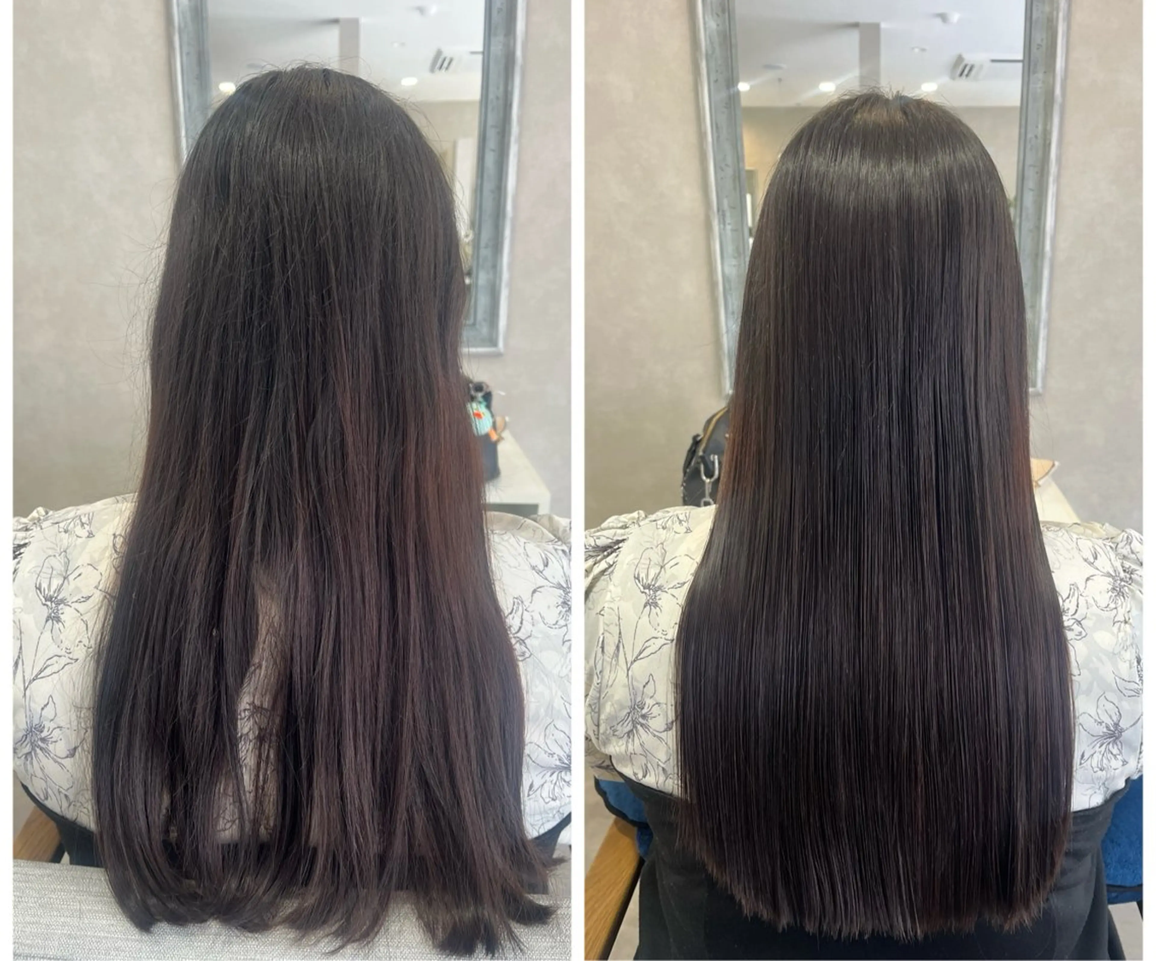 ロング 縮毛矯正 森 愛友のヘアスタイル