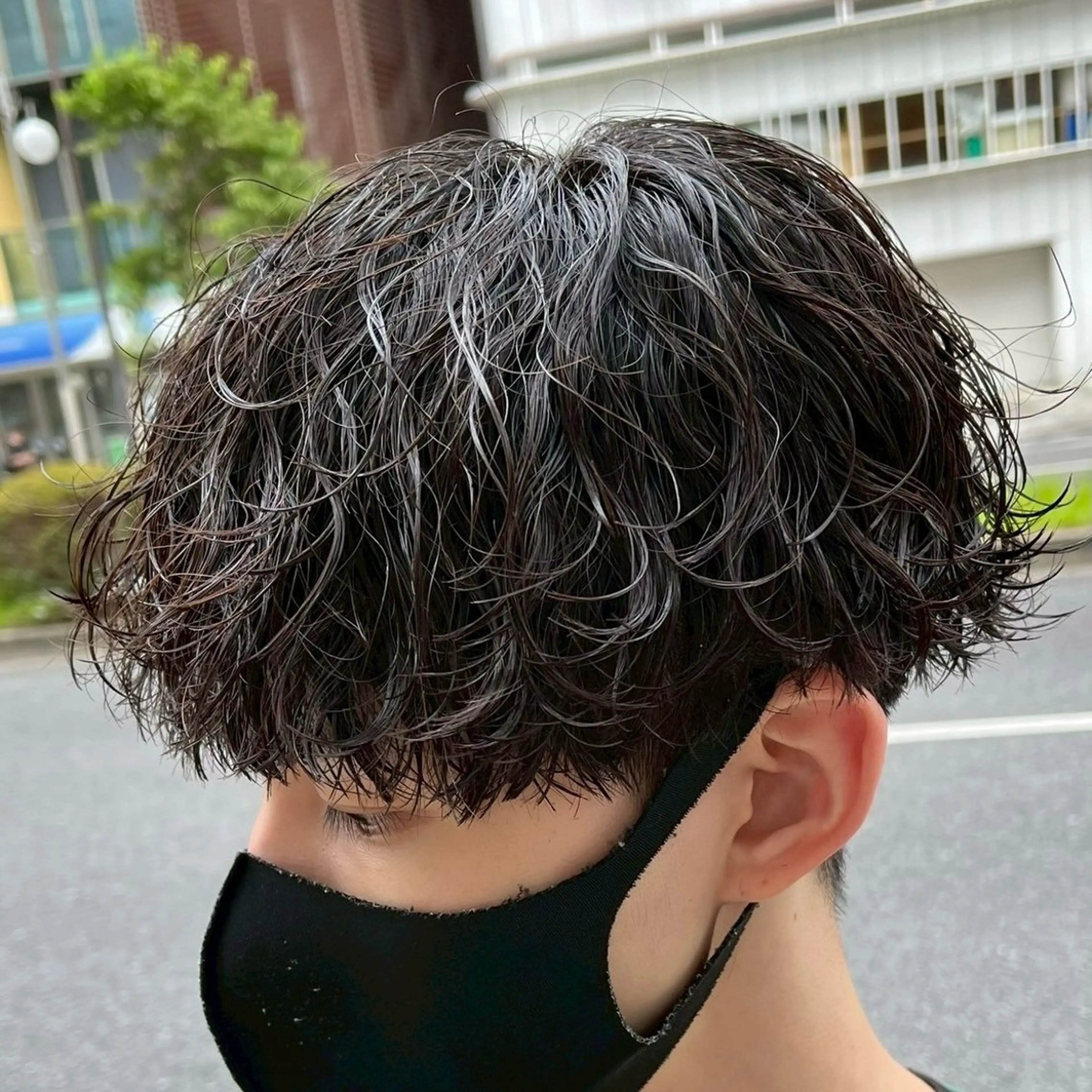 ミディアム パーマ メンズ カット パーマ 立川メンズ特化/ パーマ職人/氣田瞬介のヘアスタイル